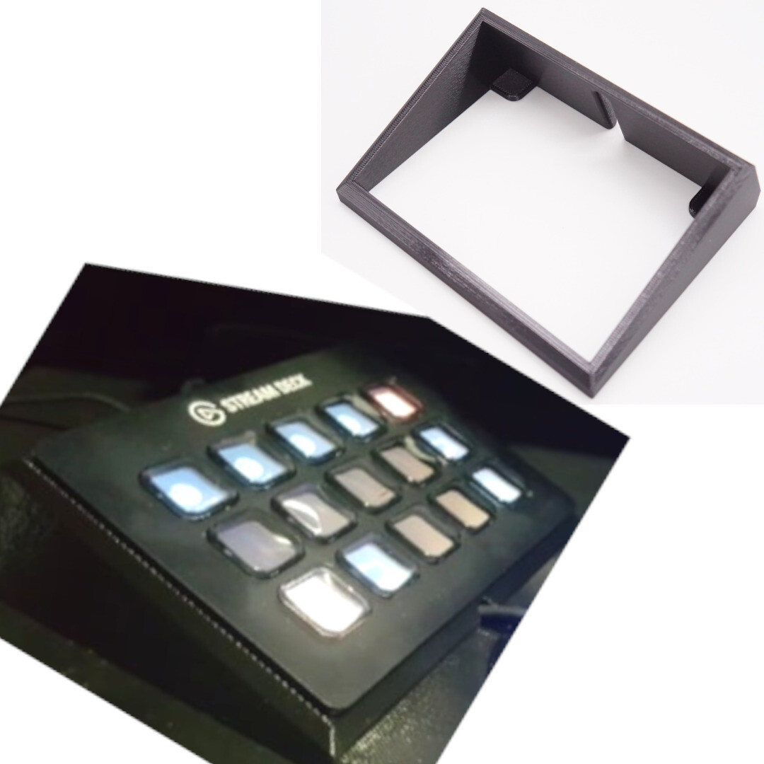 Angled Display Stand Holder for ELGATO Stream Deck MK.1 Ergonomic
