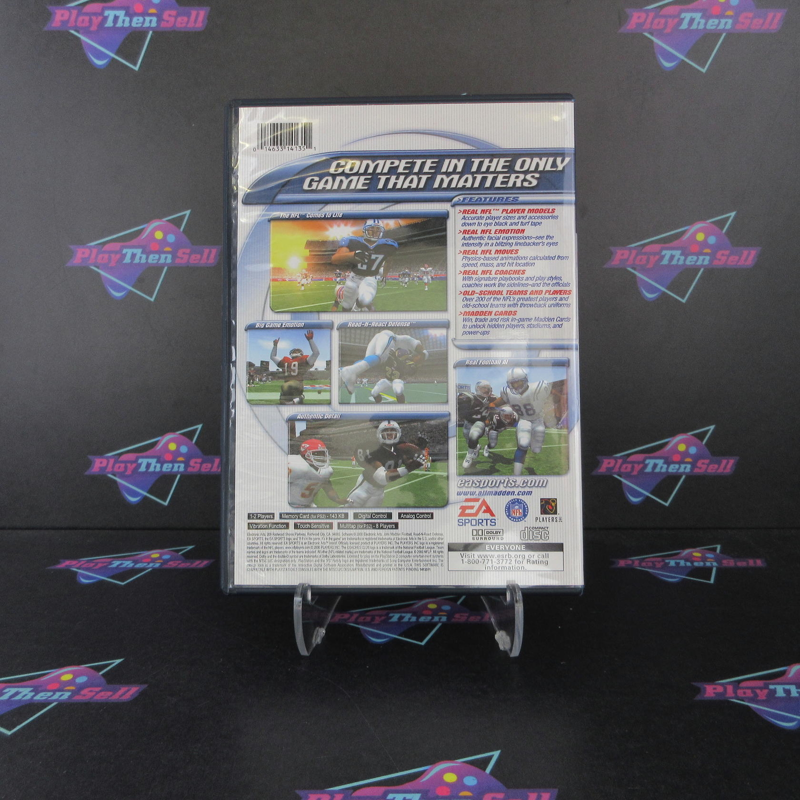 Refurbished Madden NFL 2001 PS2 PlayStation 2 + Reg Card Complete – Excellent..