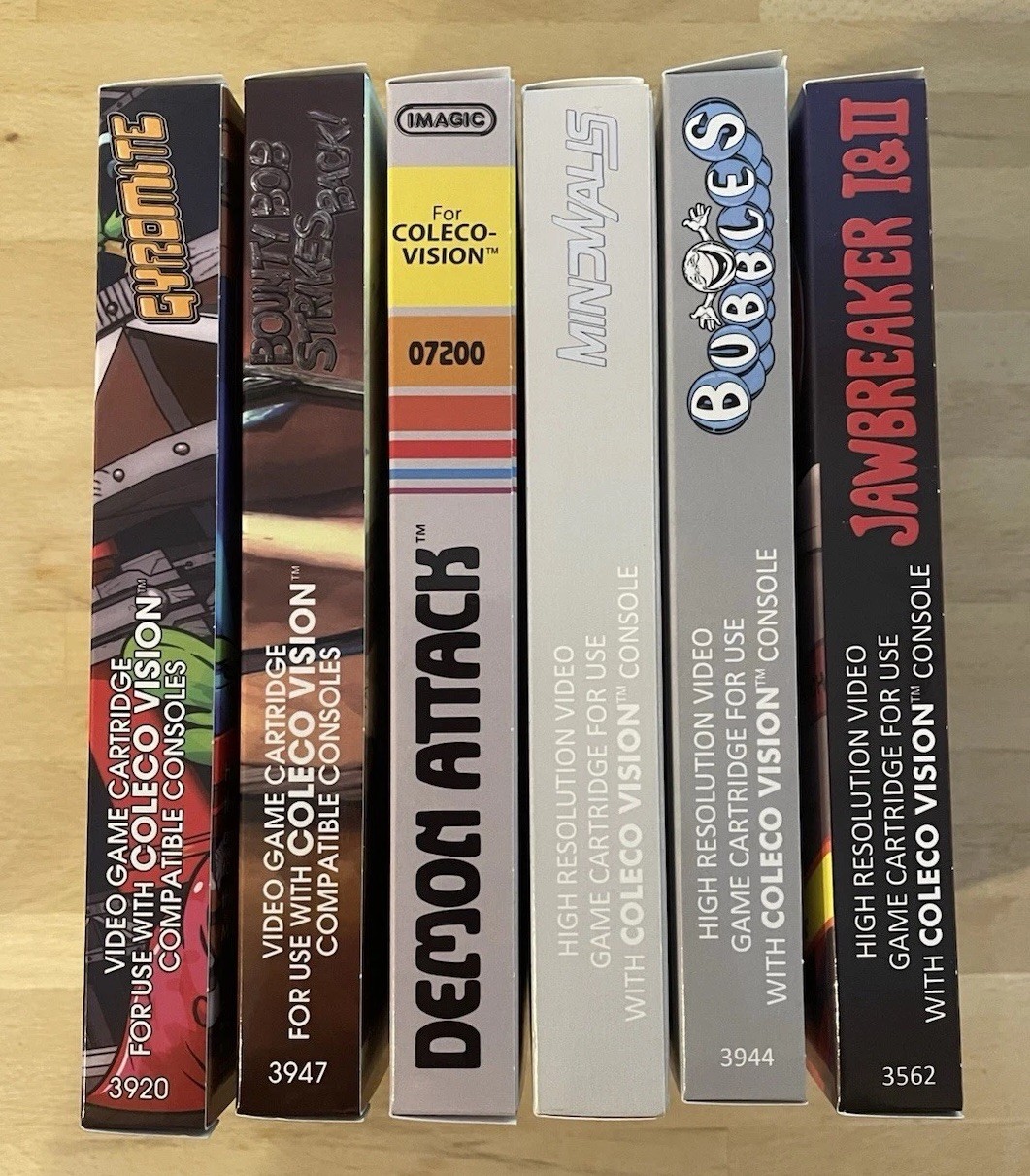 Colecovision – Demon Attack Gyromite Bubbles Bounty Bob Mindwalls Jawbreaker