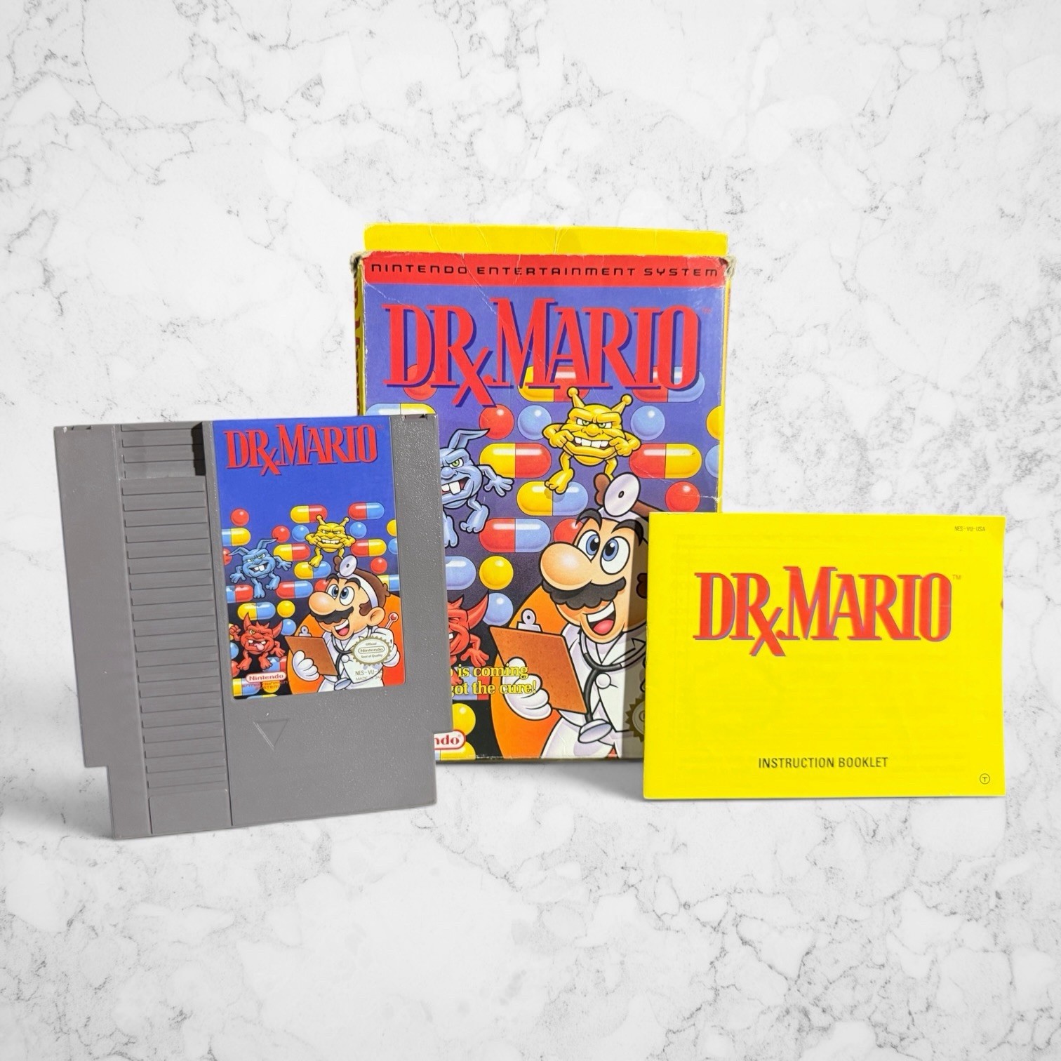 Nintendo – NES “Dr. Mario” – CIB Original Owner – Tested/Cleaned/Working