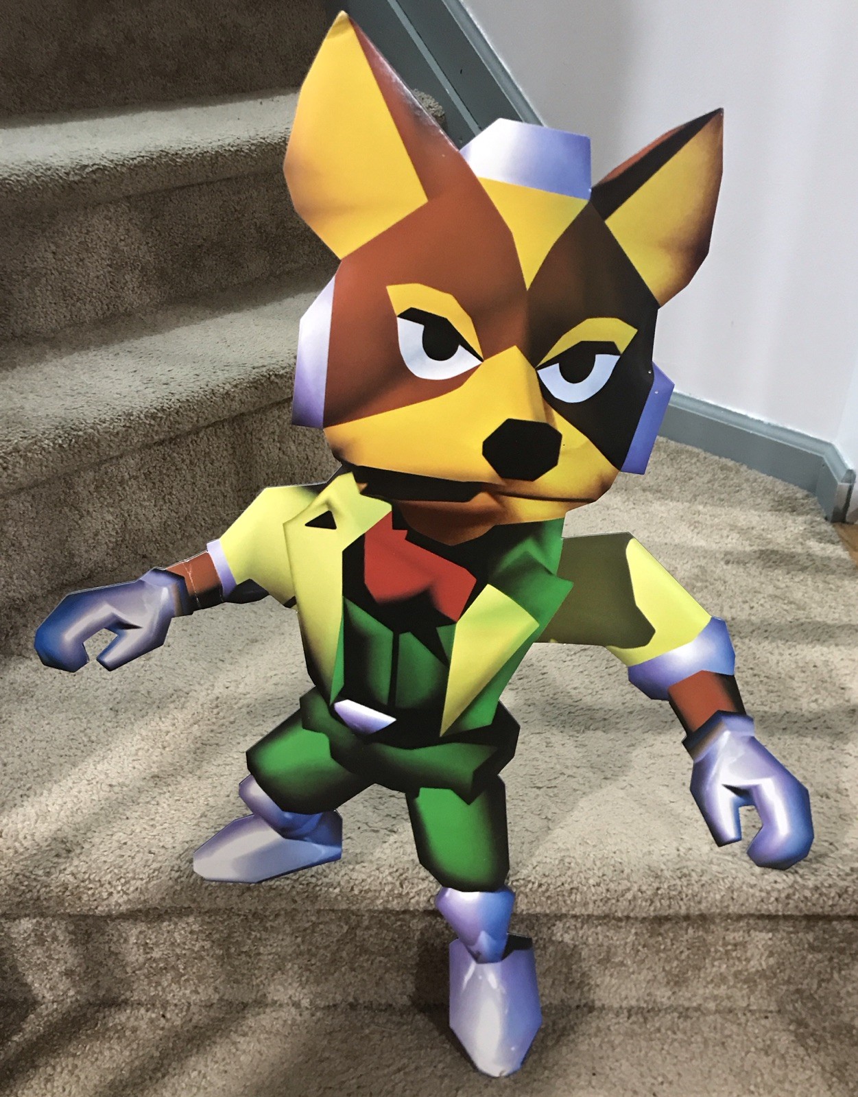 Nintendo 64 Star fox Starfox N64 Cut Out Standee Store Display Launch Promo