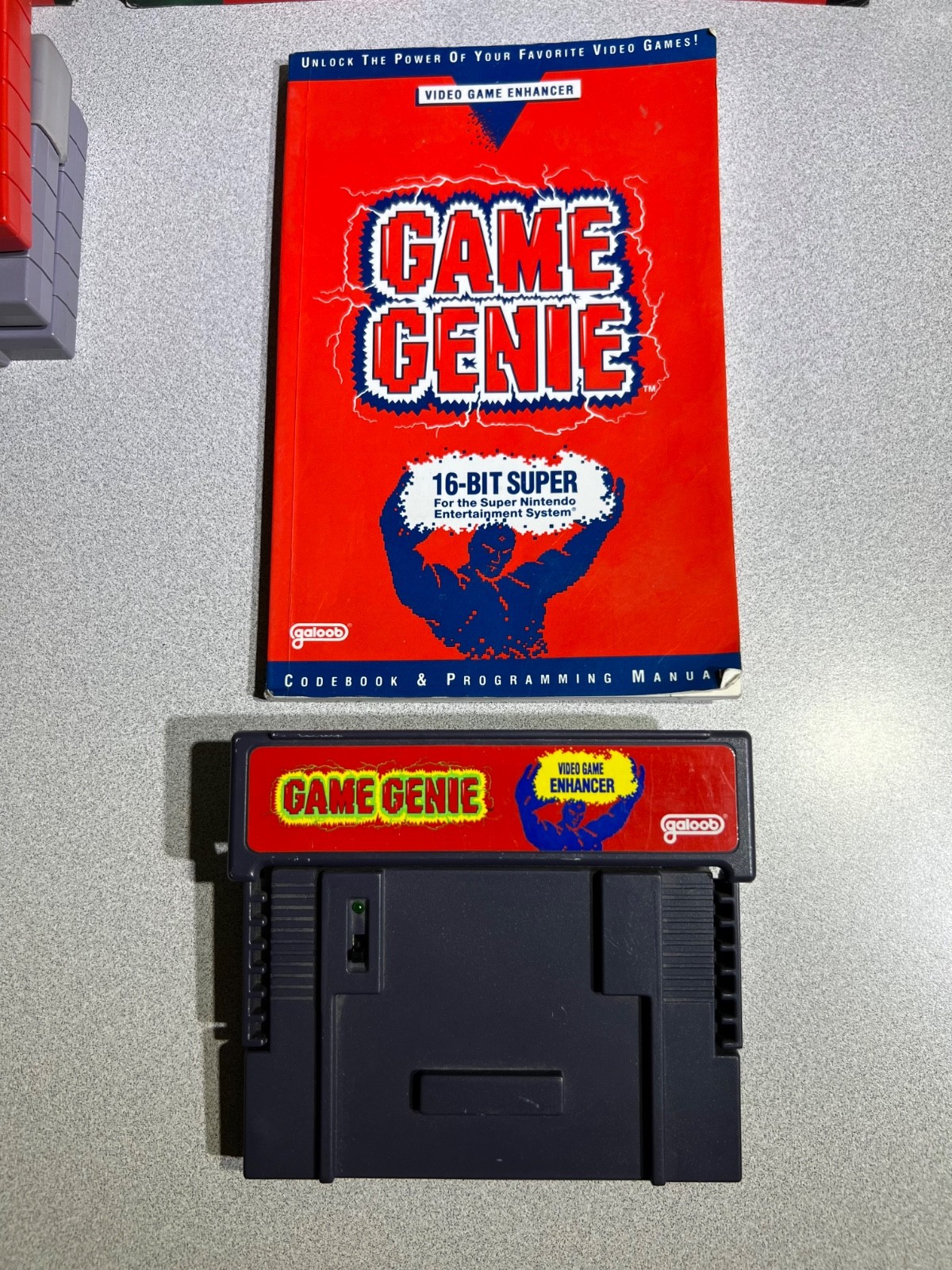 Super NES SNS-001 Console, Controllers, Paint Pad w/Mouse, Game Genie & 7 Games