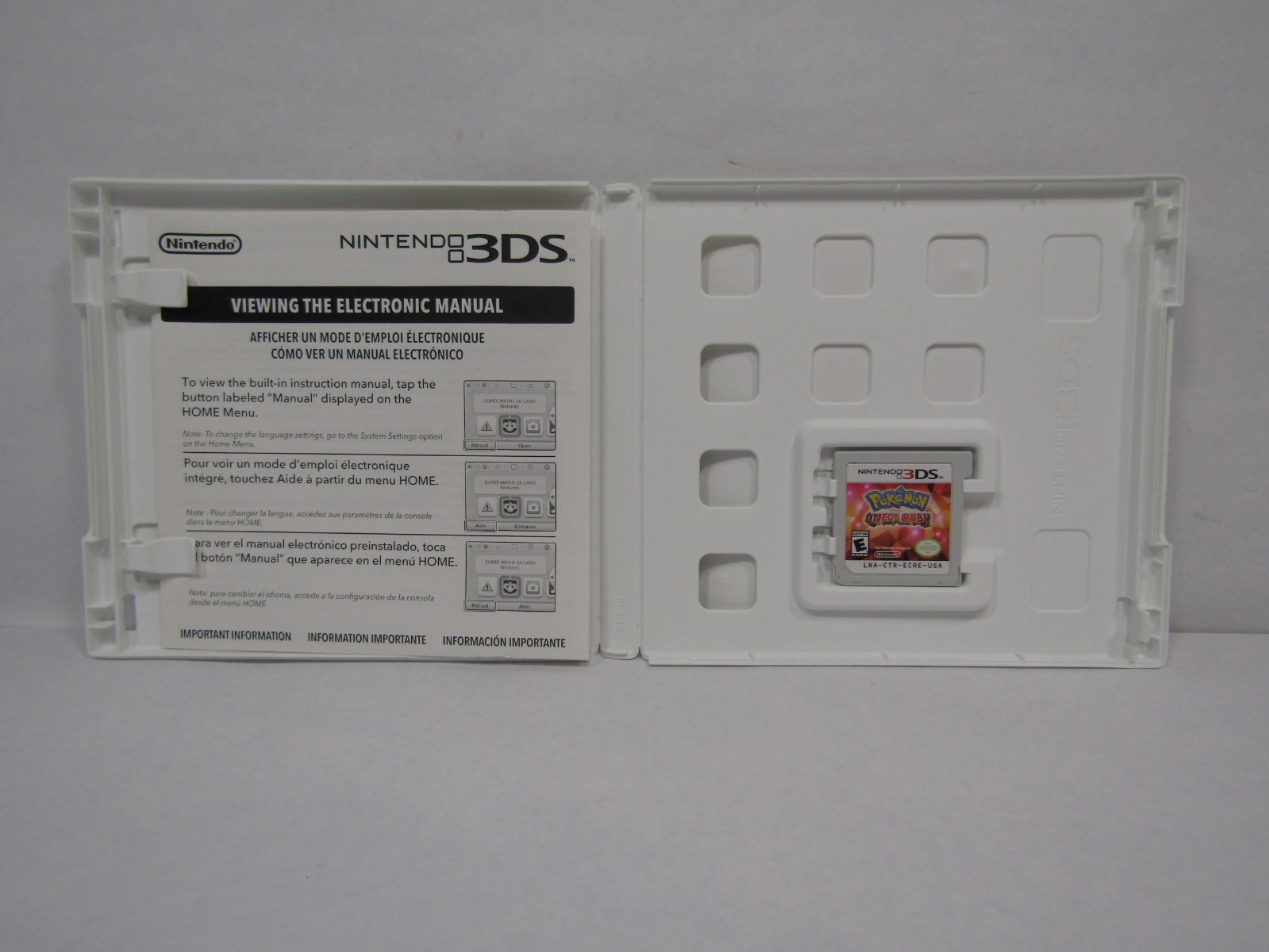 Nintendo 3DS Pokemon Omega Ruby, No Manual
