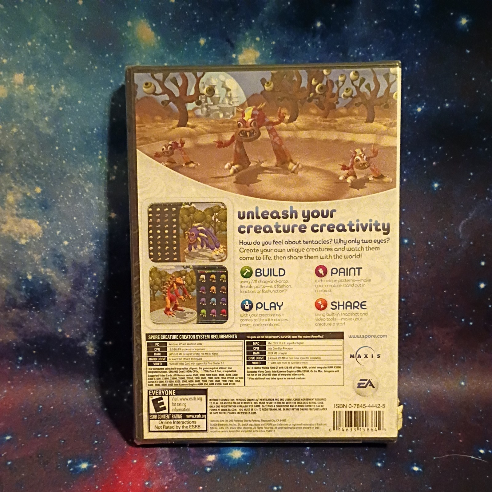Spore Creature Creator • Windows / Mac • EA • Rated E For Everyone • New/Sealed