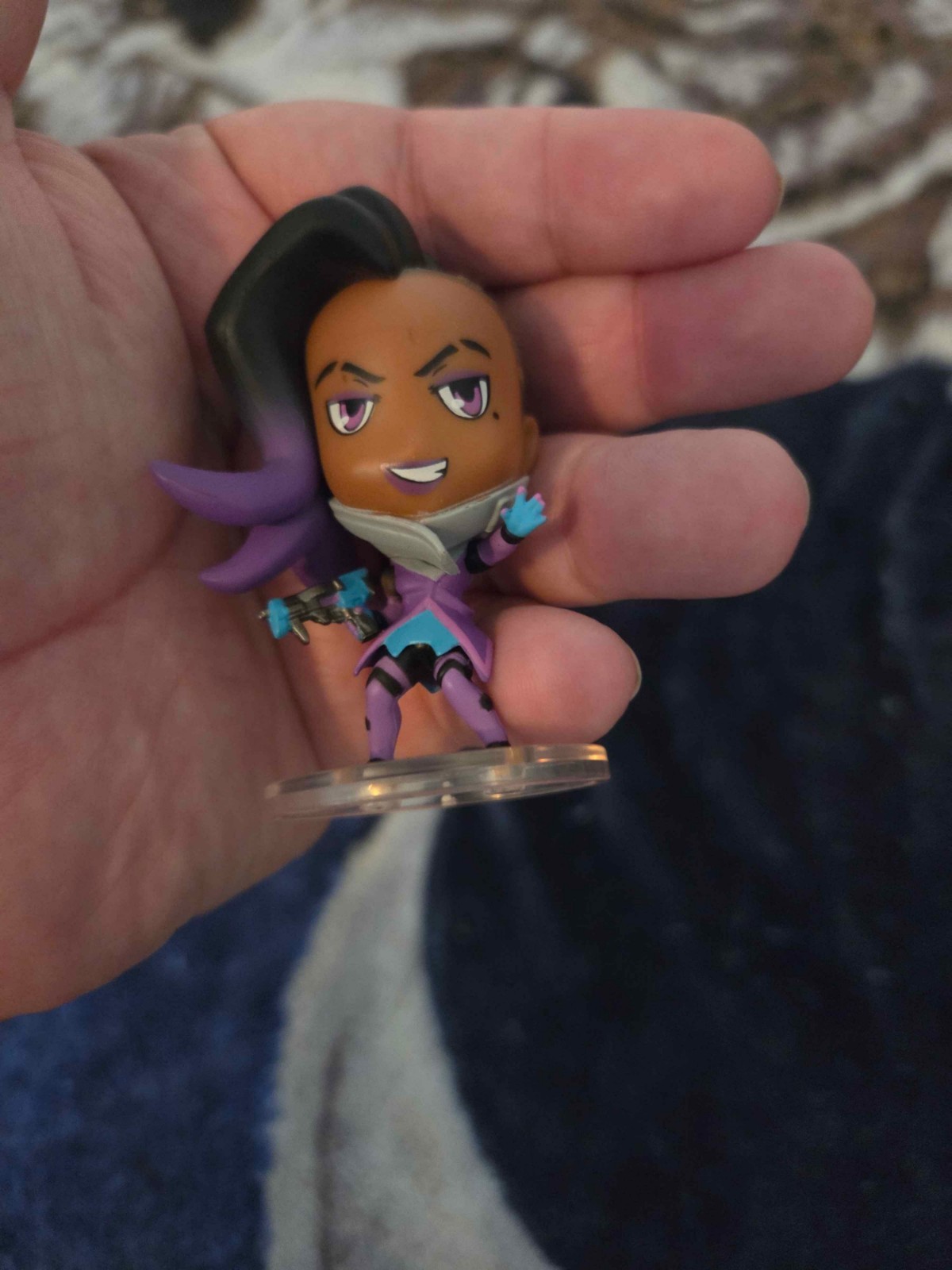 Blizzcon 2017 Exclusive Red Mercy Figure Backpack Clip + Sombra Figurine