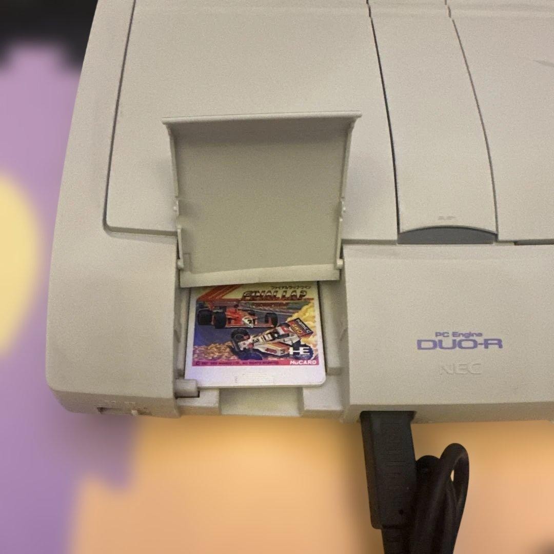 NEC PC Engine DUO R Console with Controller AC Adapter AV Cable Final Lap