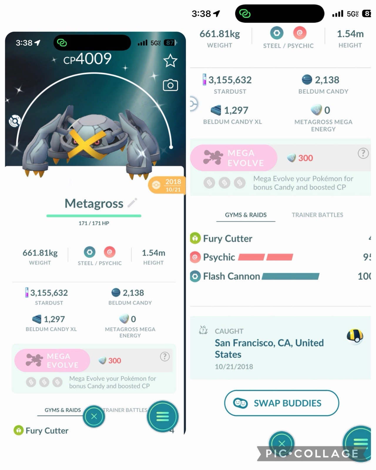 Shiny Metagross LV50 – 3 moveset Guaranteed LUCKY – Registered Or 1 Million