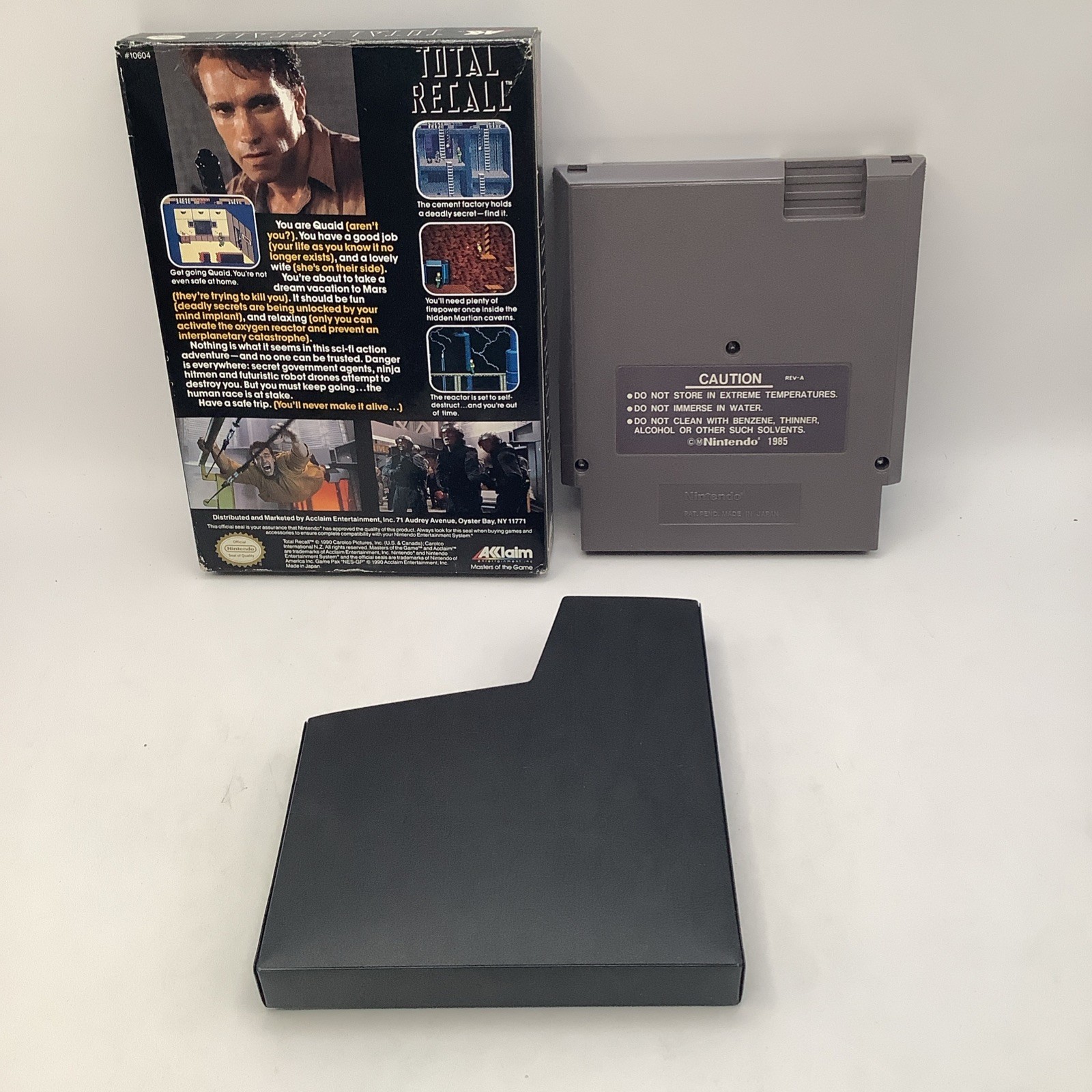 Total Recall NO Manual Nintendo NES 1990.