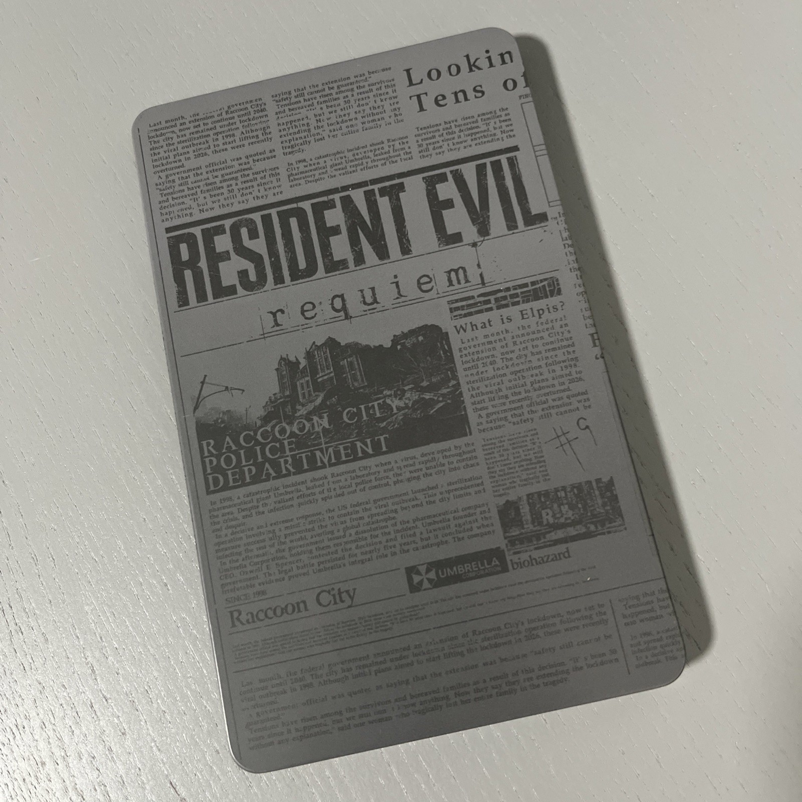 Official Resident Evil Requiem Deluxe Edition Switch Steelbook Only No Game