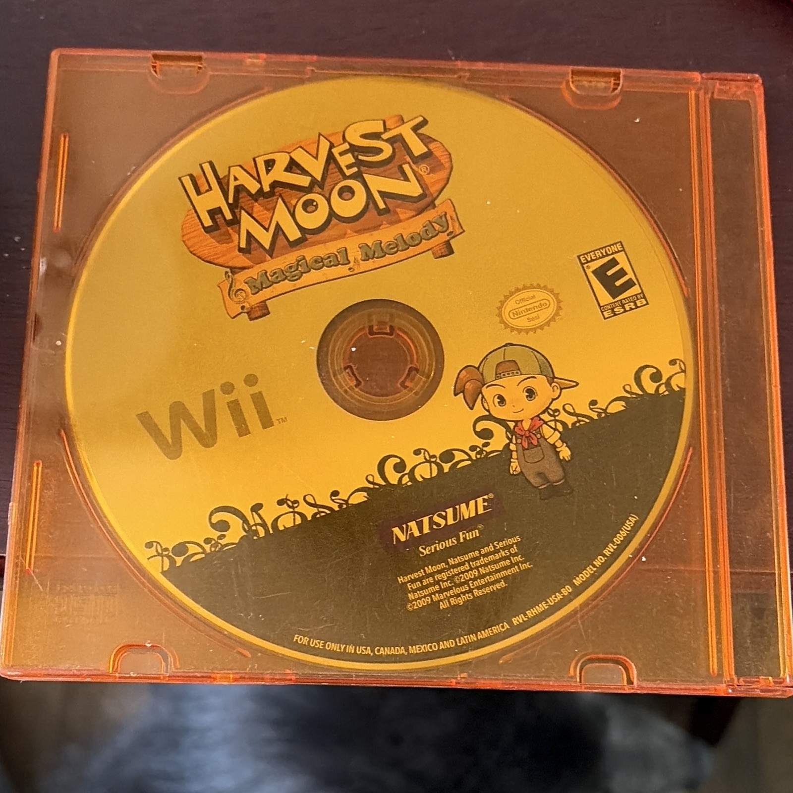 Natsume Harvest Moon: Magical Melody Nintendo Wii (2009) E NTSC-U/C disc only