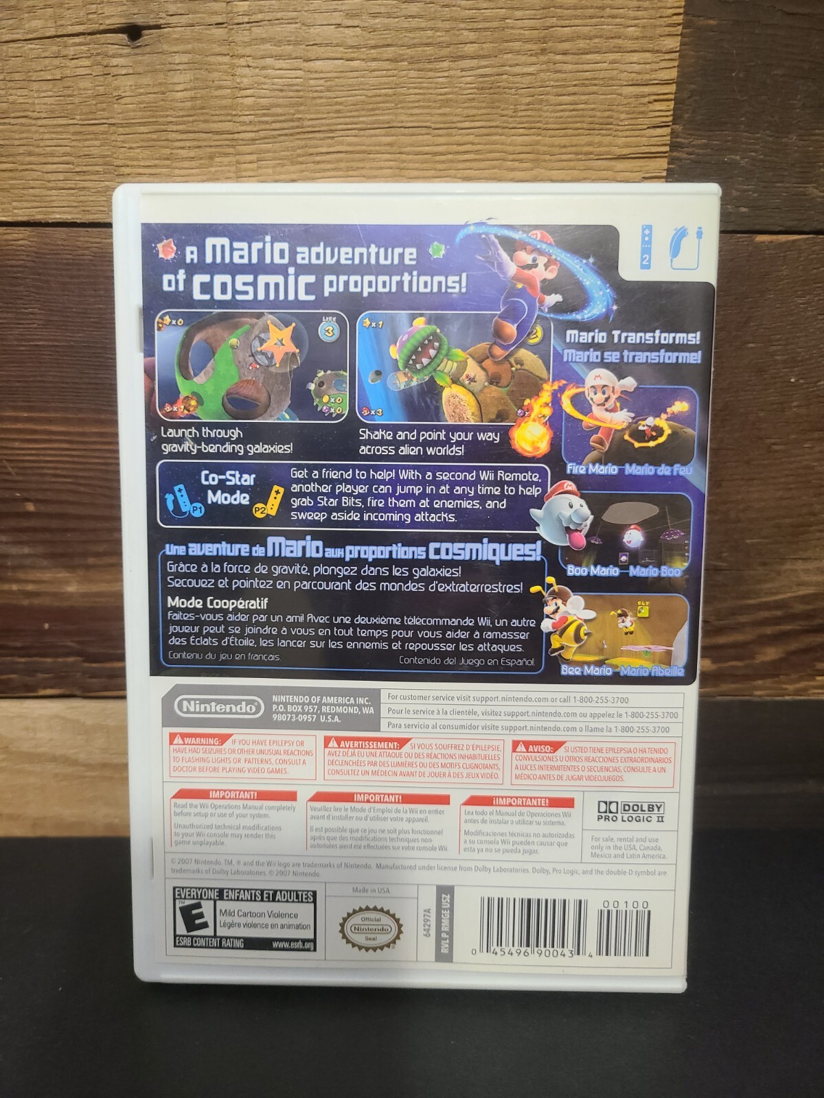 Super Mario Galaxy Wii Complete CIB With Case And Manual Nintendo Game TESTED!