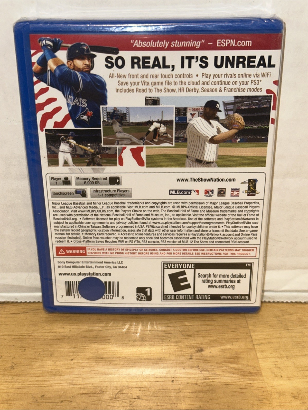 MLB 12 The Show Sony PlayStation Vita 2012 Baseball Video Game Brand New Sealed