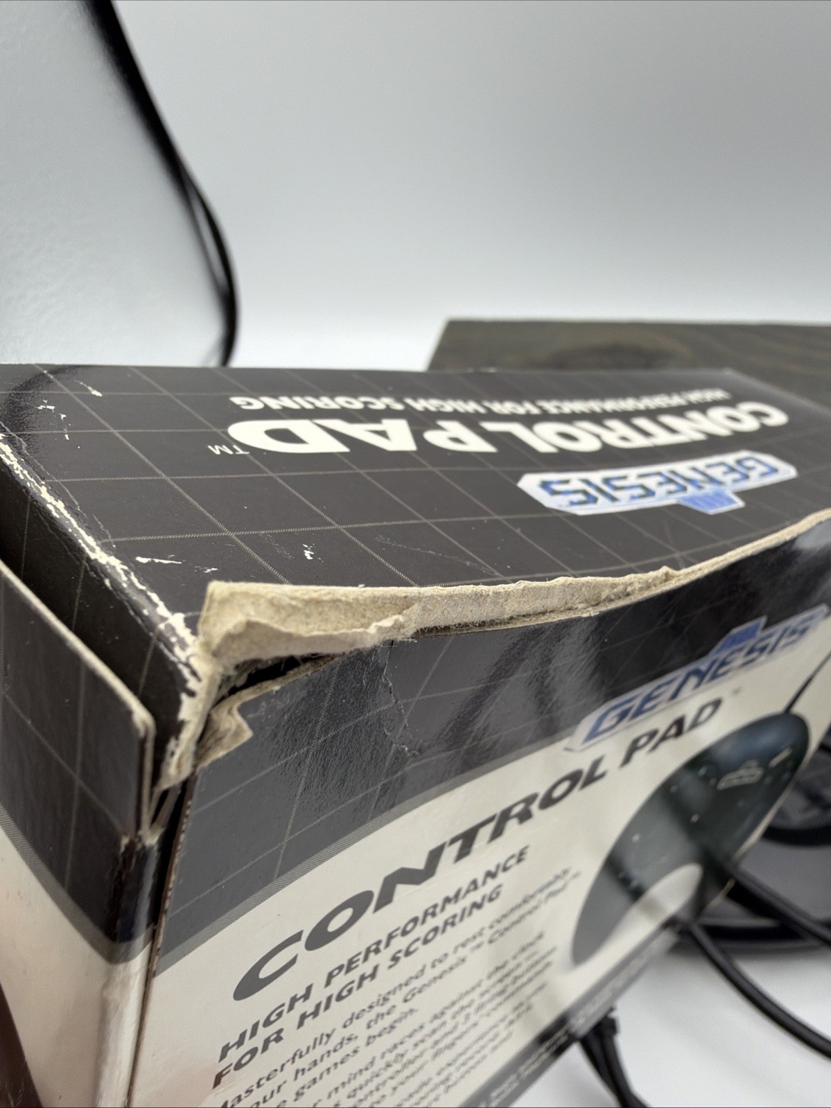 Sega Genesis 3 Button Control Pad Controller W/ Box MK-1650 UNTESTED Vintage