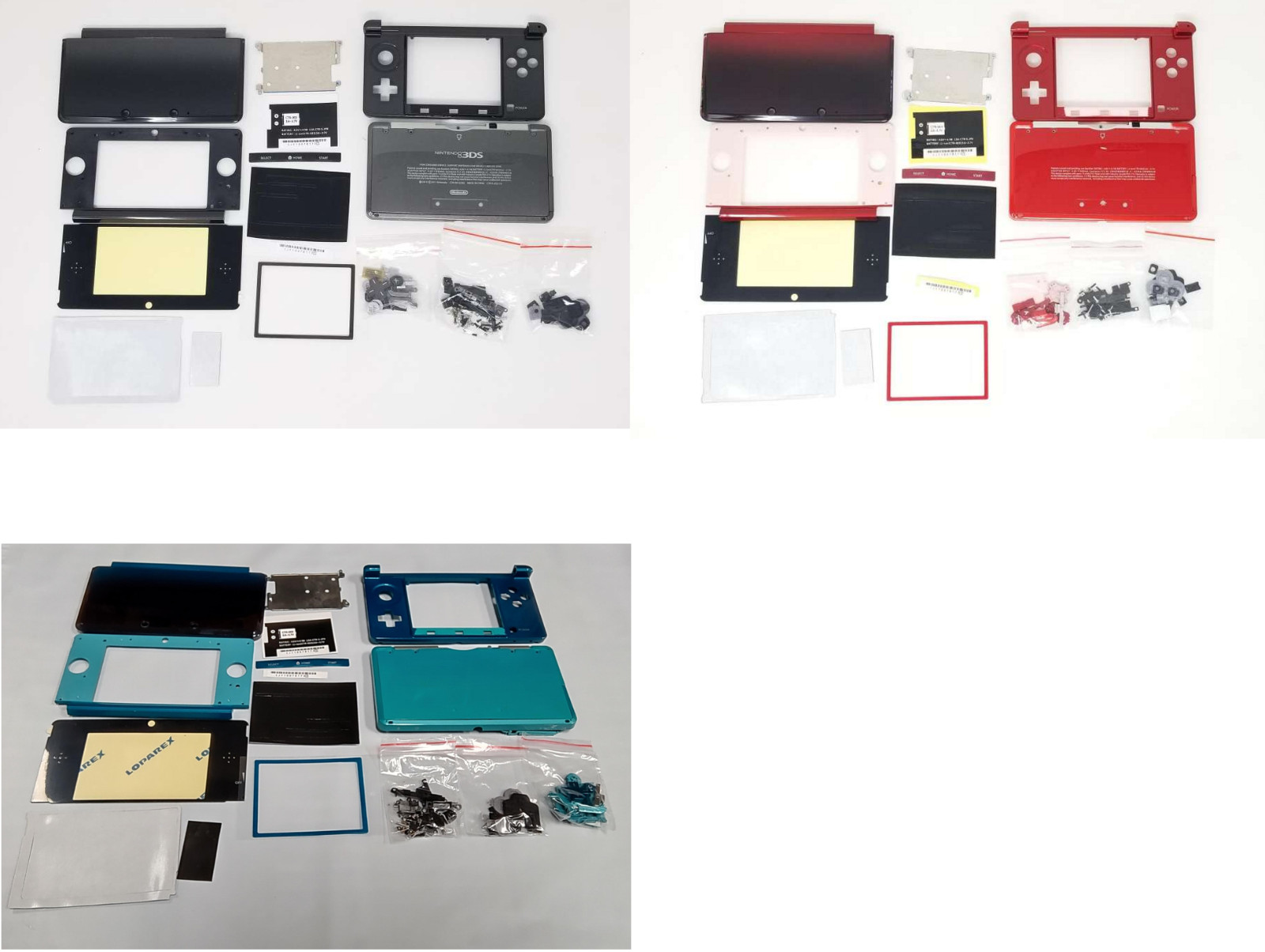 Replacement Housing Shell for Nintendo 3DS (Original Model Only) *CHOOSE COLOR*