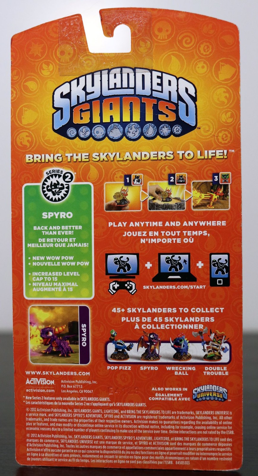 Skylanders Giants Spyro Series 2 Figure Activision New & Sealed