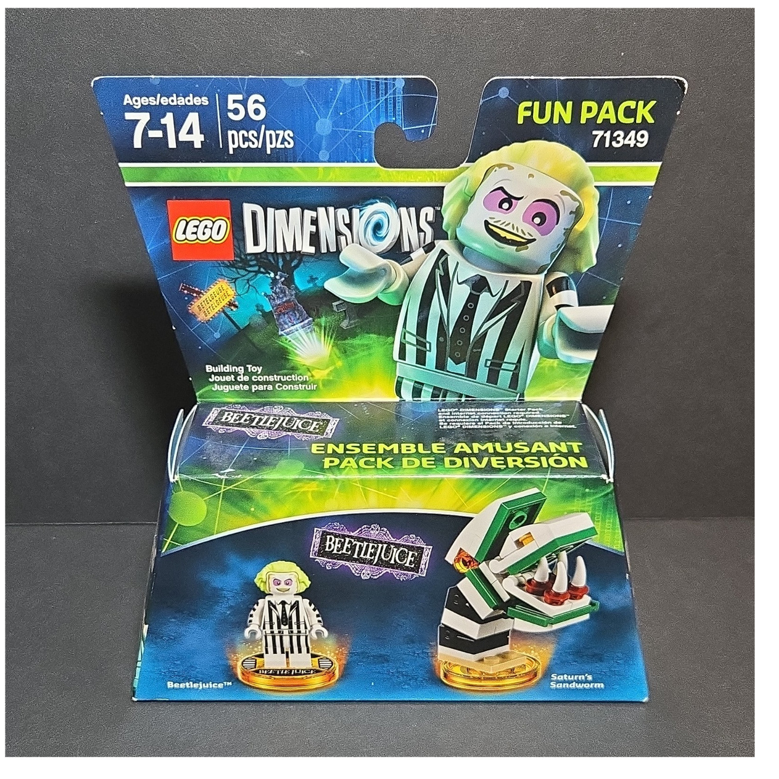 LEGO Dimensions Beetlejuice & Sandworm Character Figure Pack 3-in-1 71349
