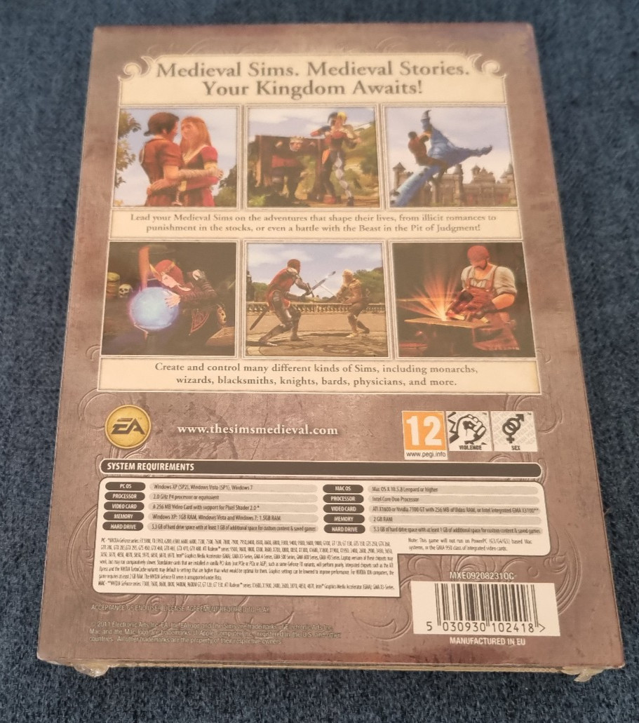 PC Game The Sims Medieval Collectors Edition Brand New Sealed