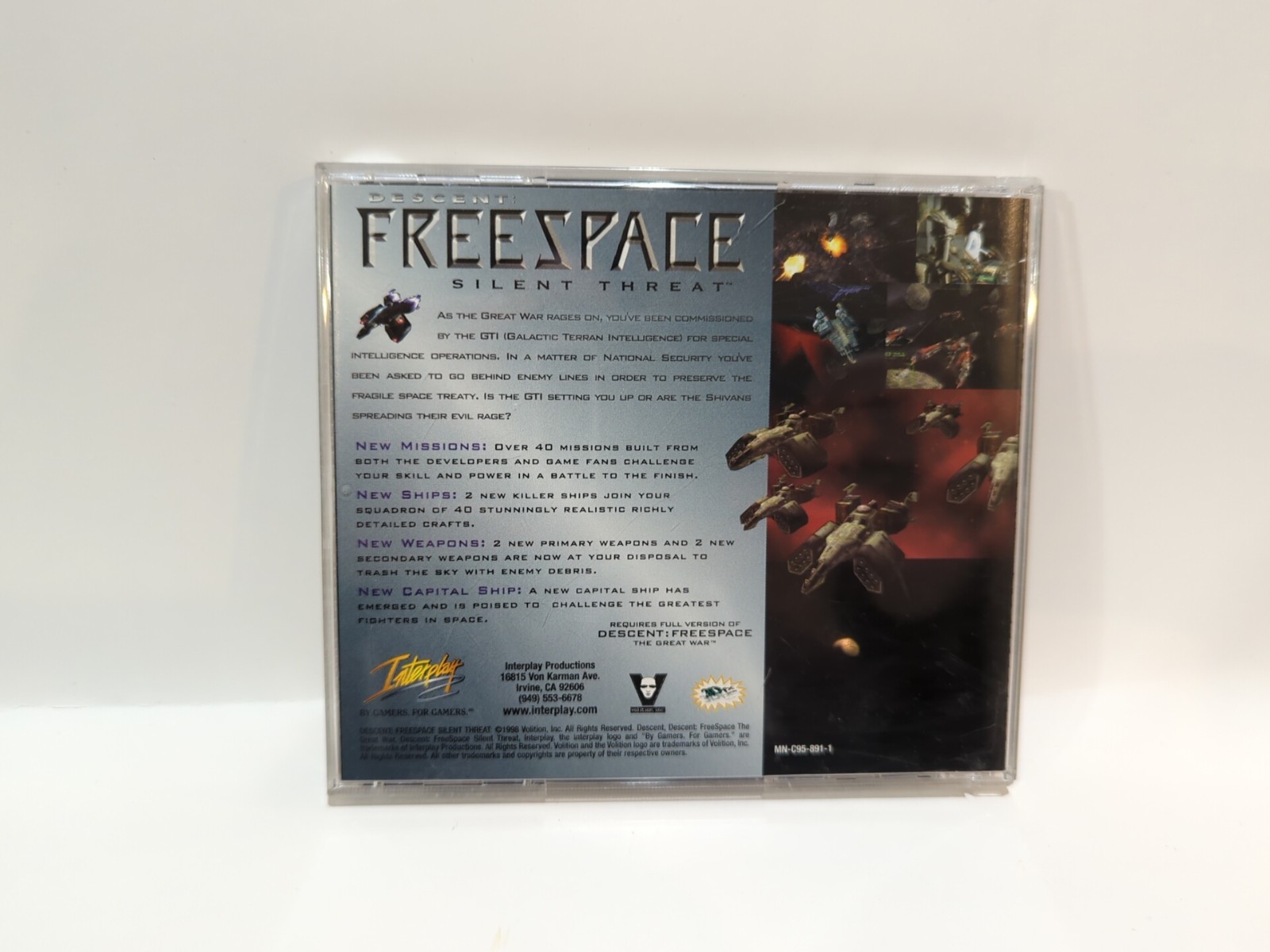 Descent: Freespace Silent Threat – Windows PC Game expansion ( Interplay, 1998)