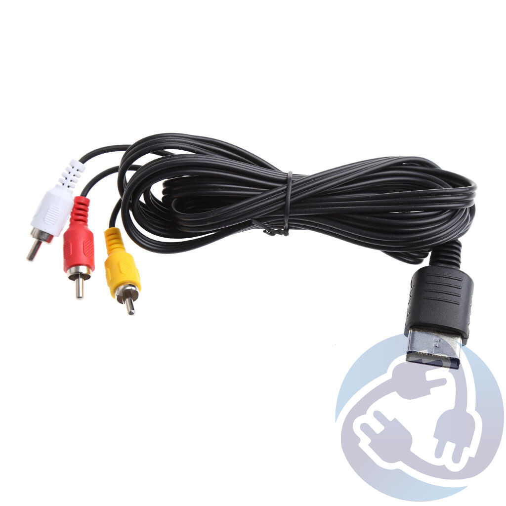 LOT – 10x AV Video Audio Composite RCA Cable Cord for Sega Dreamcast Console A/V