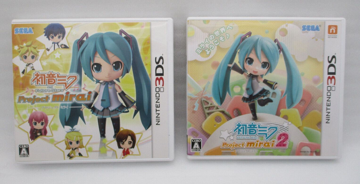 Hatsune Miku Project mirai & Project mirai 2 Nintendo 3DS Japan import VOCALOID