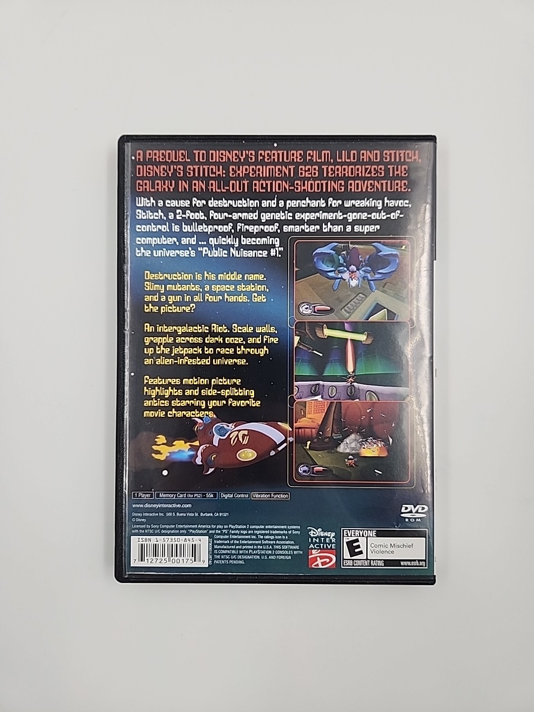 Disney’s Stitch Experiment 626 PS2 PlayStation 2 Complete CIB