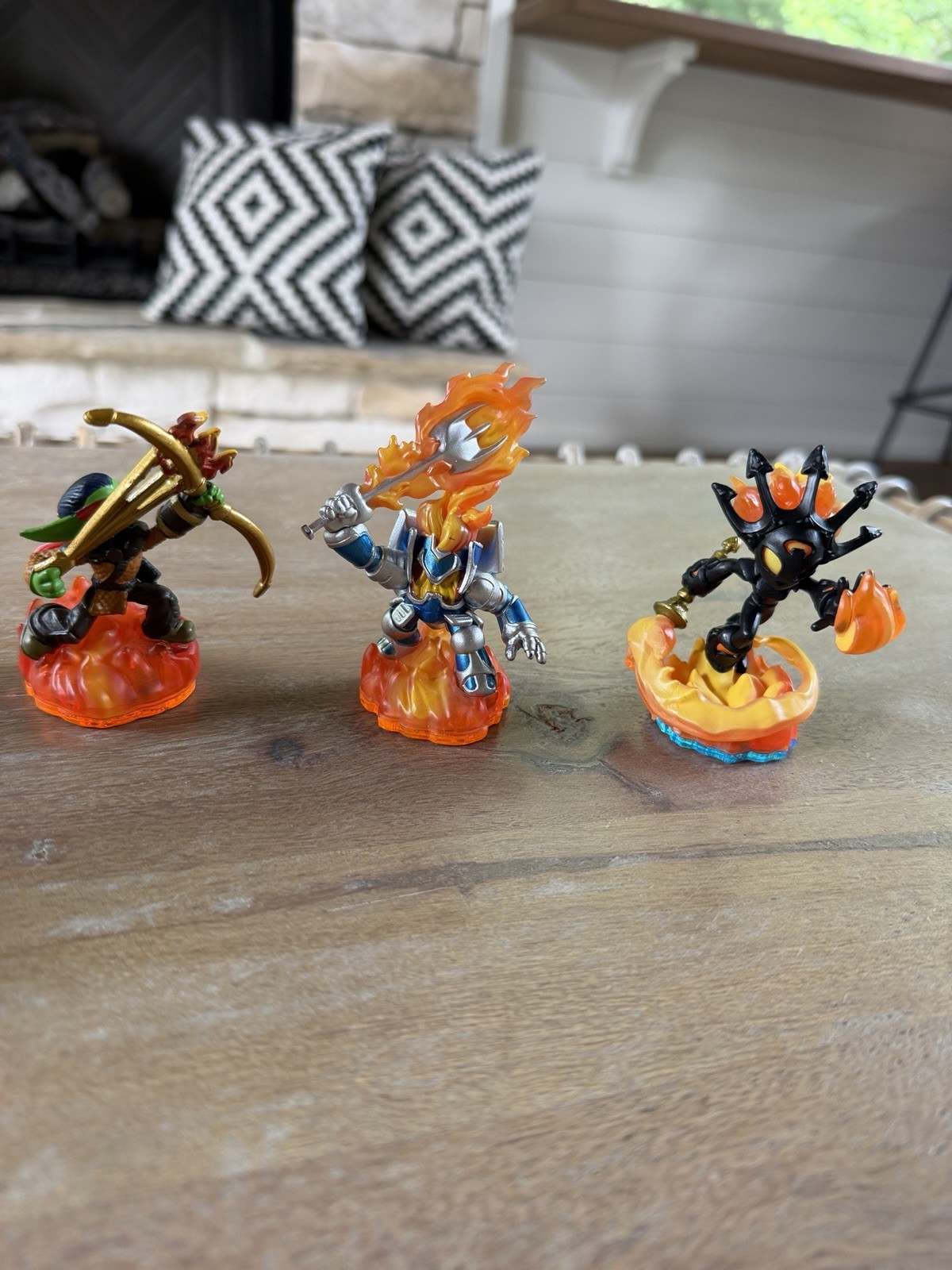 Skylanders Fire Element Lot of 3: Flameslinger, Ignitor, and Smolderdash