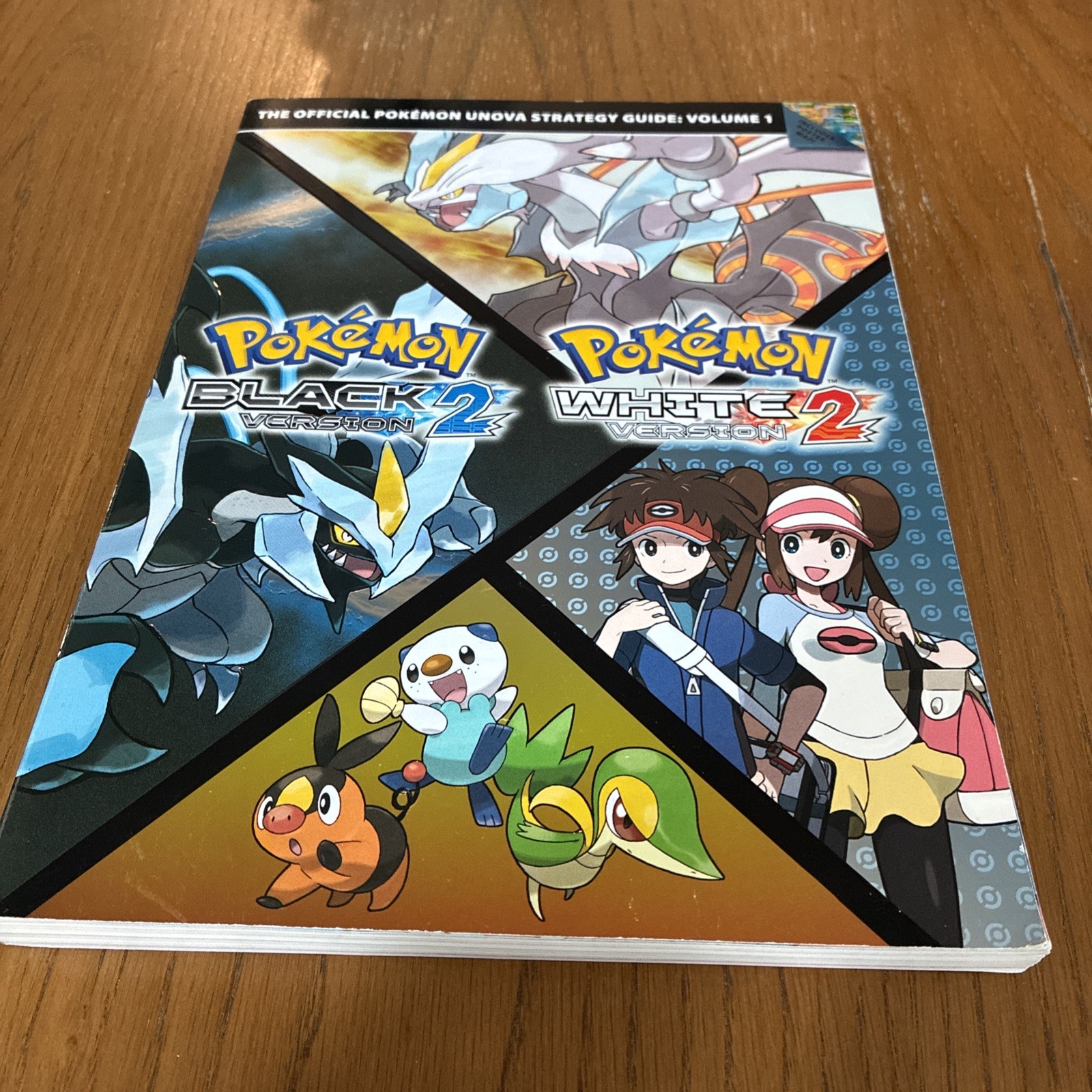 Pokemon Black and White 2 Strategy Guide with poster for Nintendo DS console