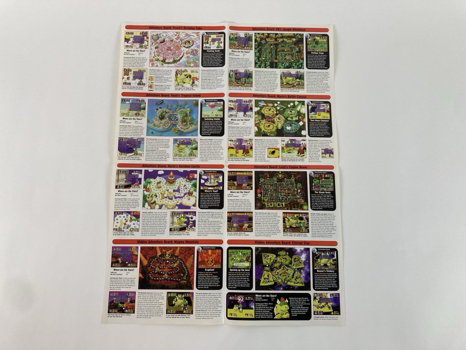 Vintage Mario Party 1 Expert Gamer Magazine Poster 1998 EGM 15” x 20”