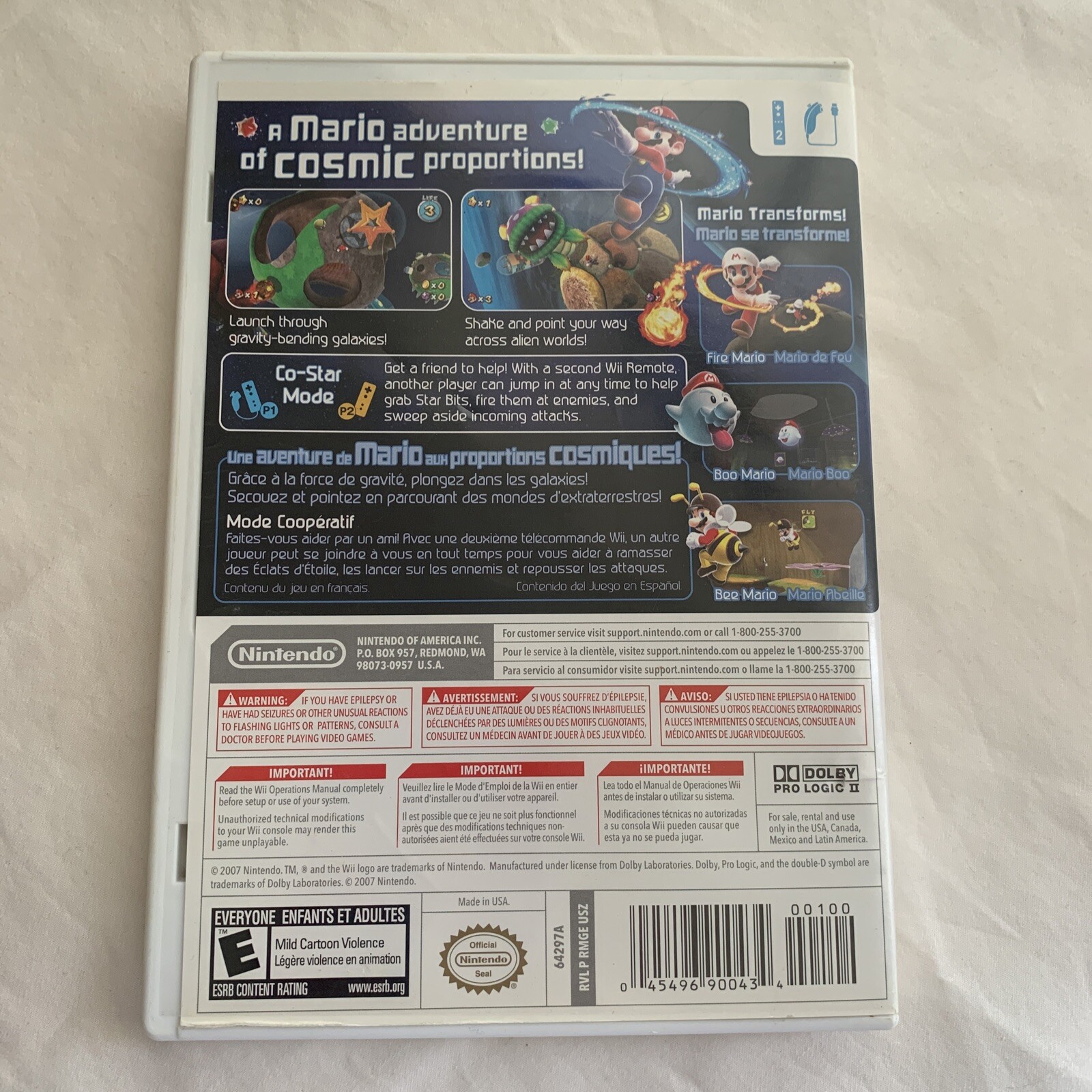 Super Mario Galaxy- ! (Nintendo Wii ) With Manual 🔥