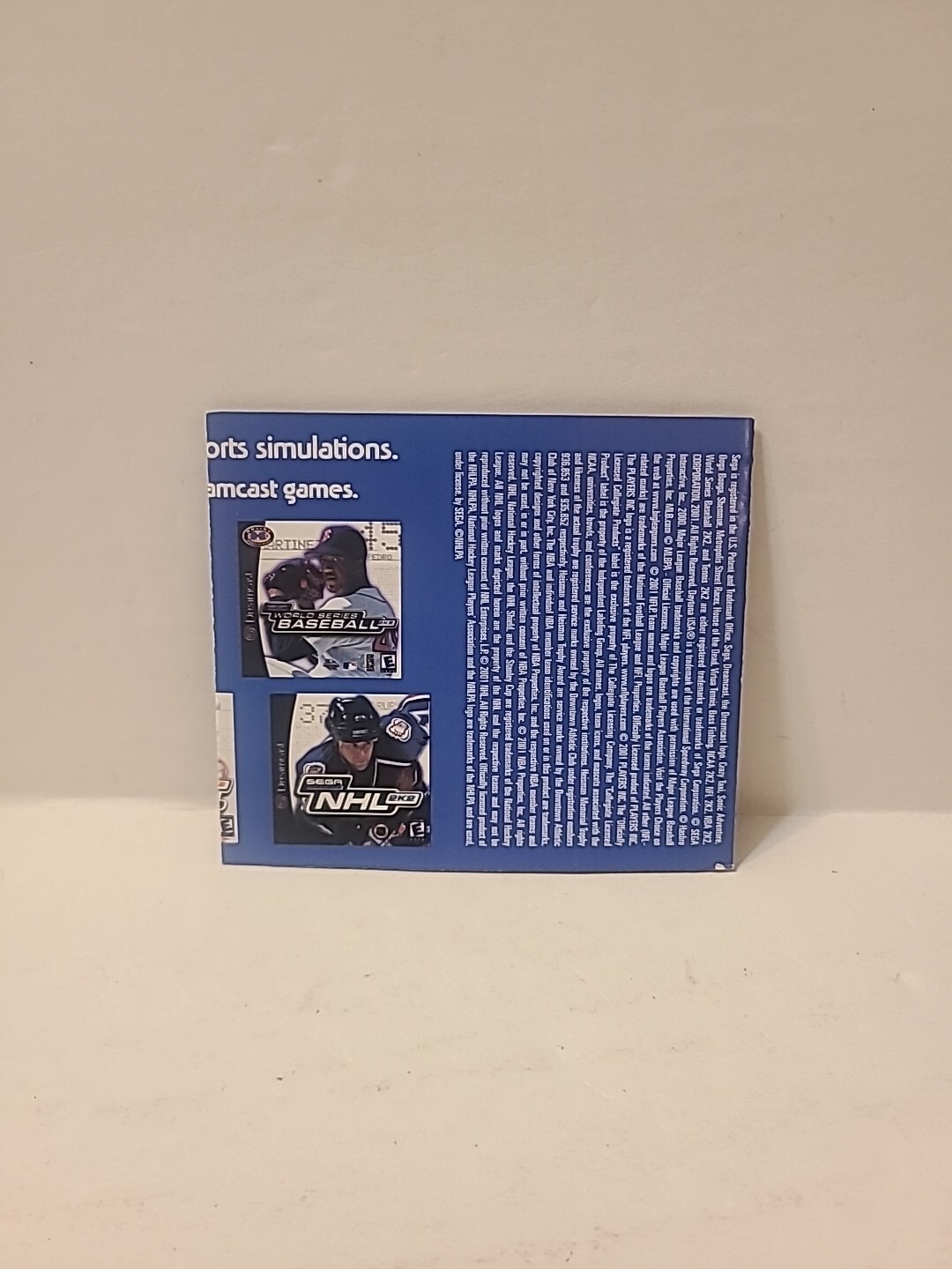 SEGA DREAMCAST More Games Promotional Fold-Out Insert Manual