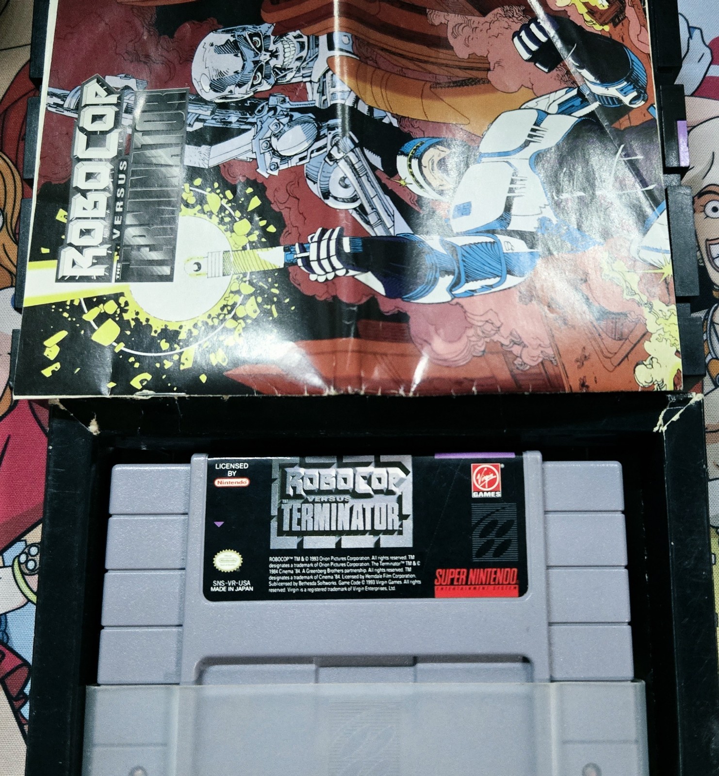 RoboCop Versus The Terminator SNES Virgin Games NTSC-U/C CIB