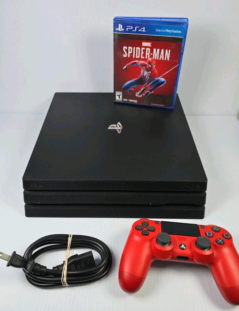 Sony PlayStation 4 Pro 1TB, Spider-Man, 10.5 Firmware, New Thermal Paste, Works