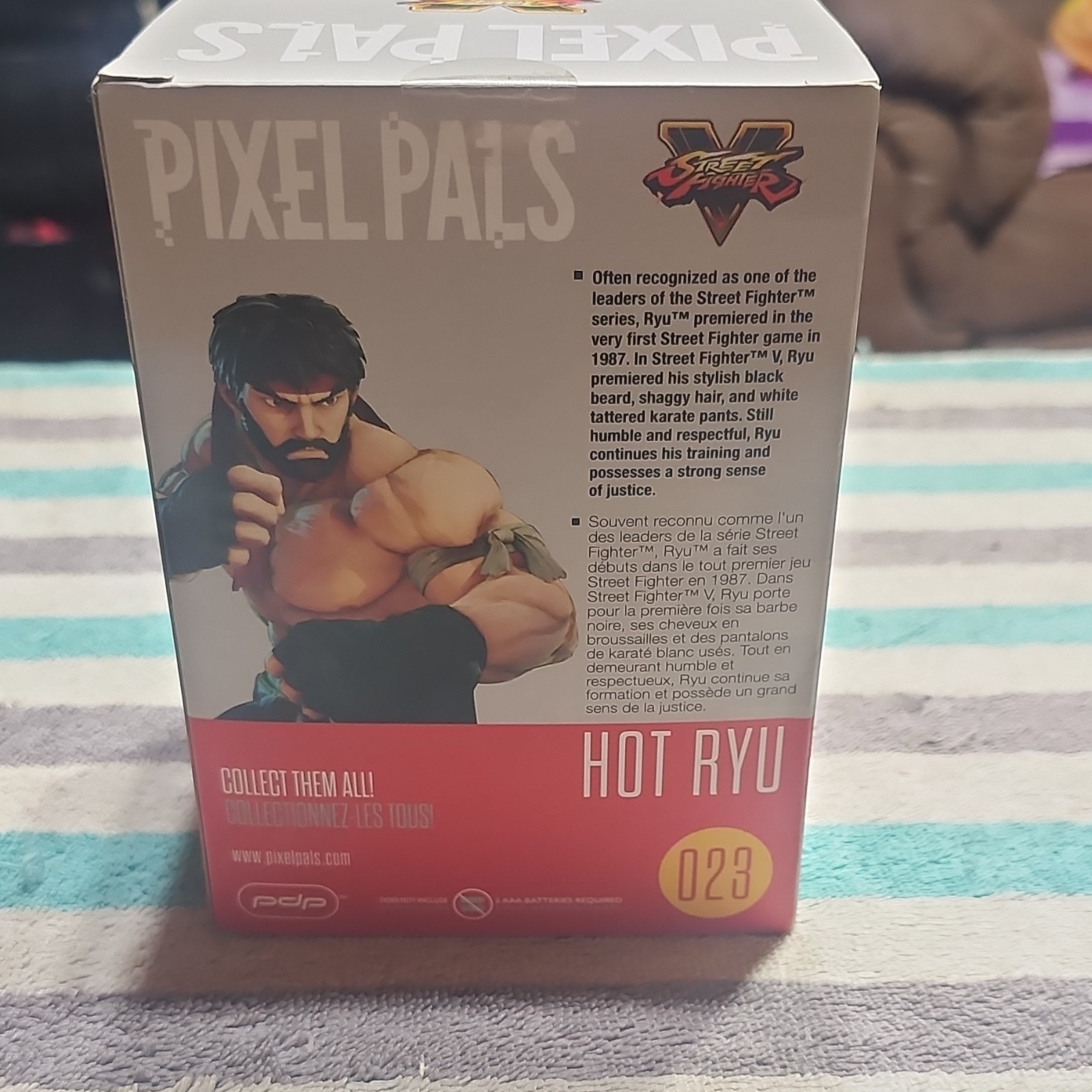 PDP Pixel Pals Light Up Hot Ryu Collectible Light Street Fighter V 023