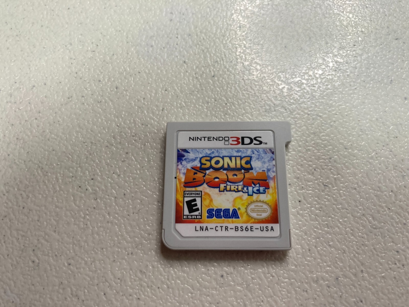 Sonic Boom Fire and Ice Nintendo 3DS 2016 Cart Only Tested Hedghog