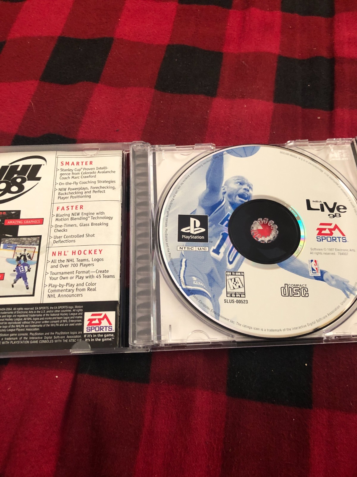 NBA Live 98 Sony Playstation 1997 Case Manual Disc Tested Works Great Authentic