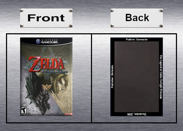 Legend of Zelda: Twilight Princess Video Game Box Art *GC* High Quality Magnet