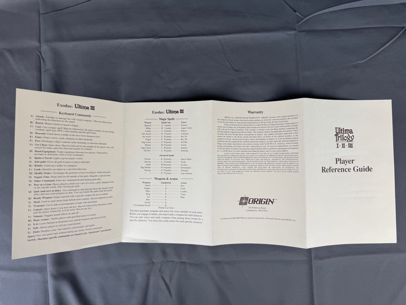 Ultima Trilogy 1-2-3 Apple (Origin Systems)