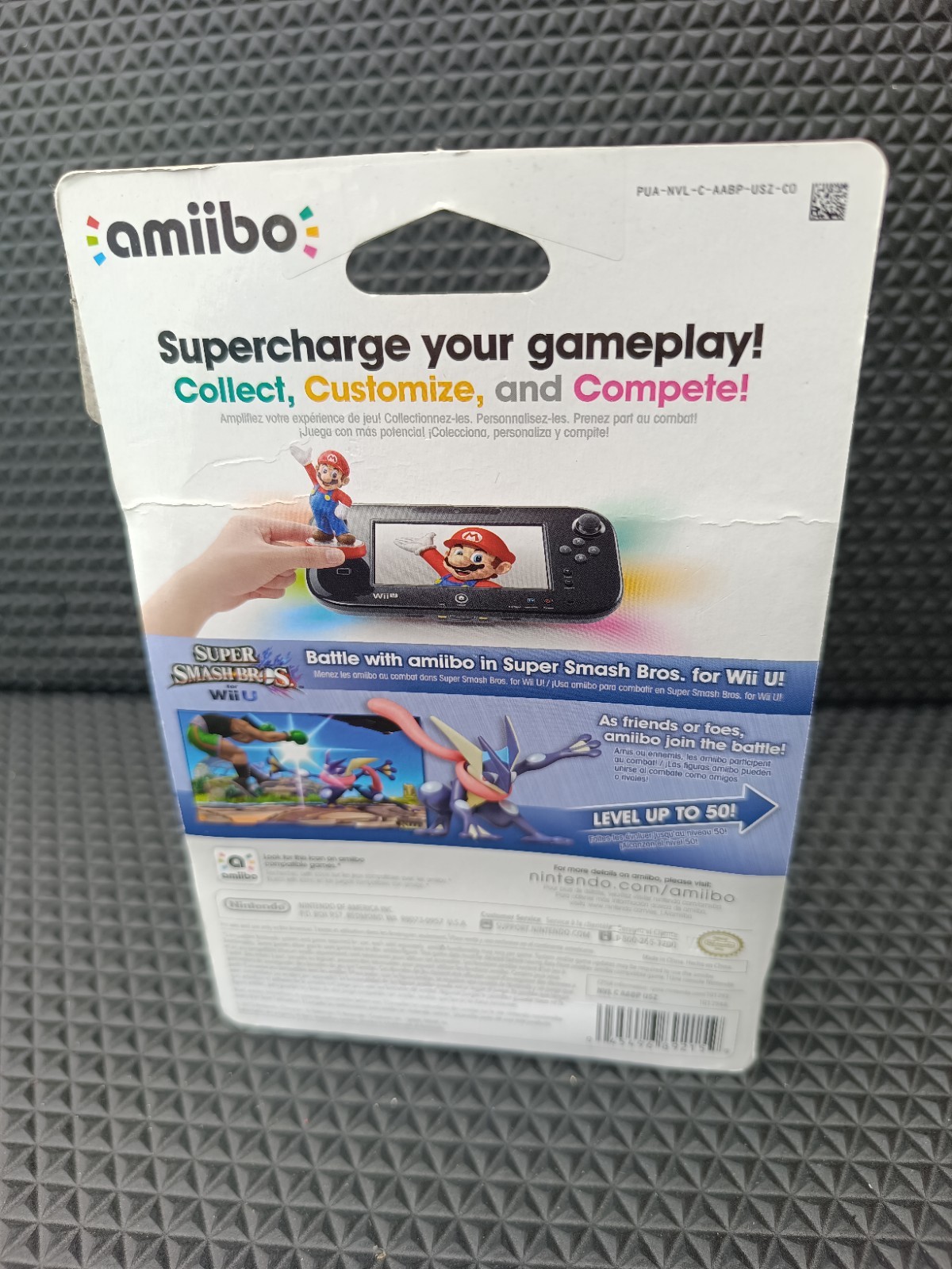 Nintendo amiibo Greninja Collectible Figure Super Smash Bros. for Wii U 2014