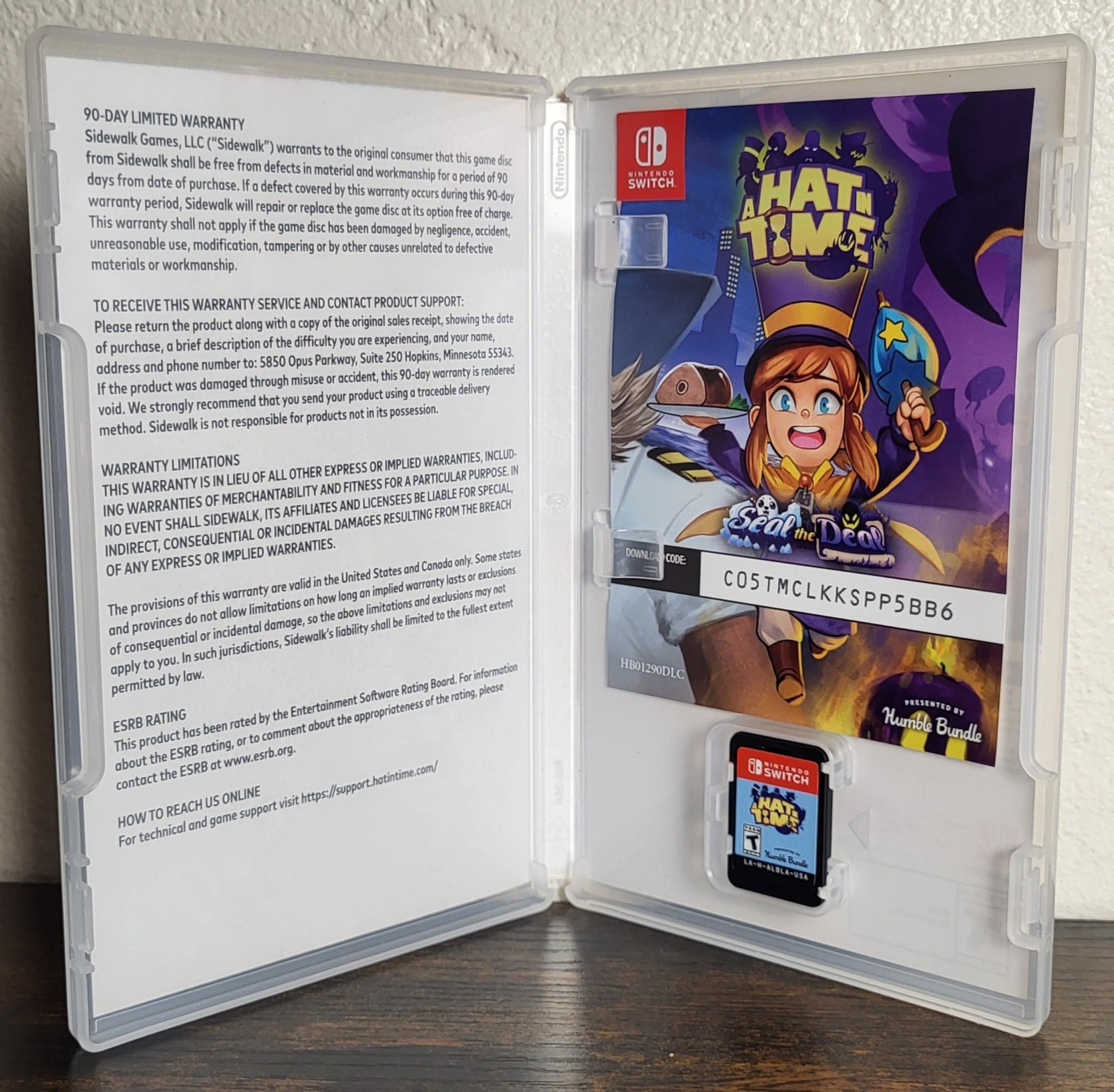 A Hat in Time Nintendo Switch + Fangamer Shirt & Sticker