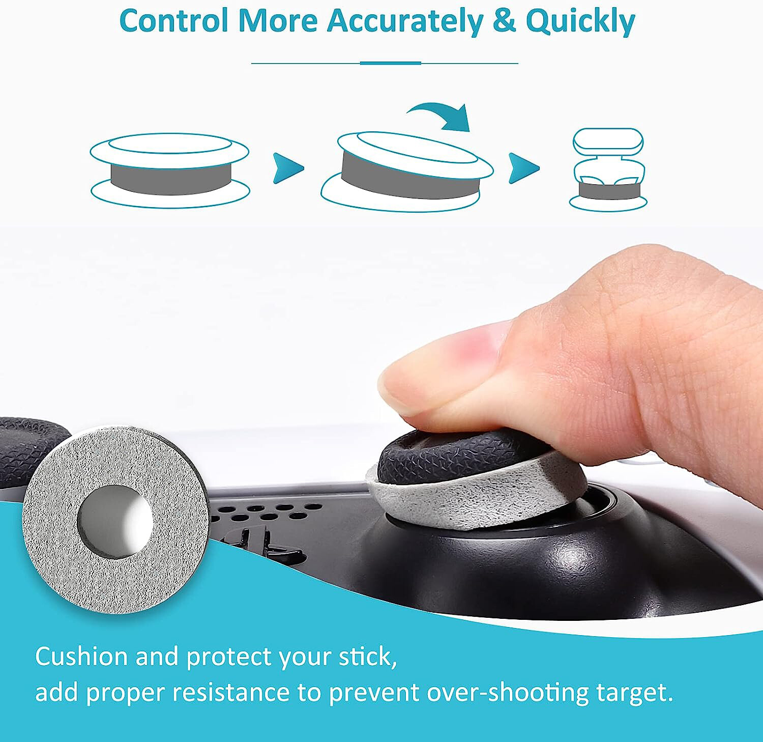 18 Pcs Precision Rings Aim Assist Rings for PS5, Xbox, Switch Controller