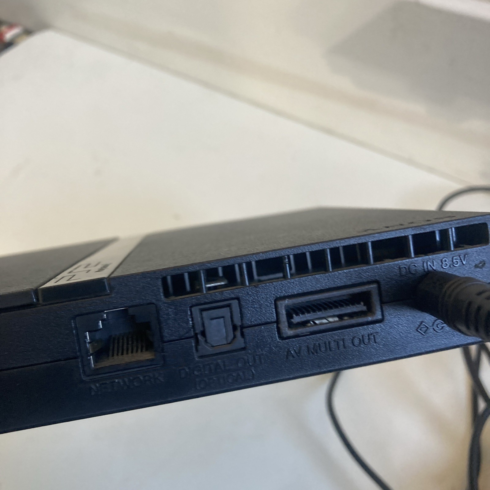 Sony PlayStation 2 Slim Console w/ Power Adapter, AV Cable- Black SCPH-70001