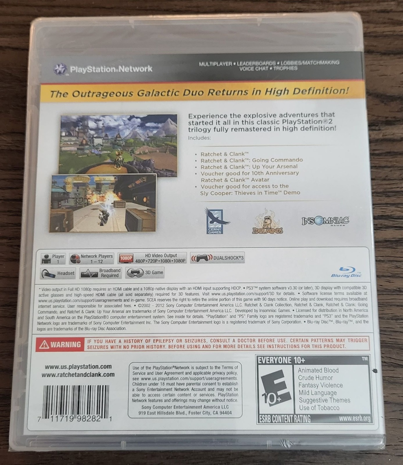 Ratchet & Clank Collection PS3- Factory Sealed Sony PlayStation 3 US Version