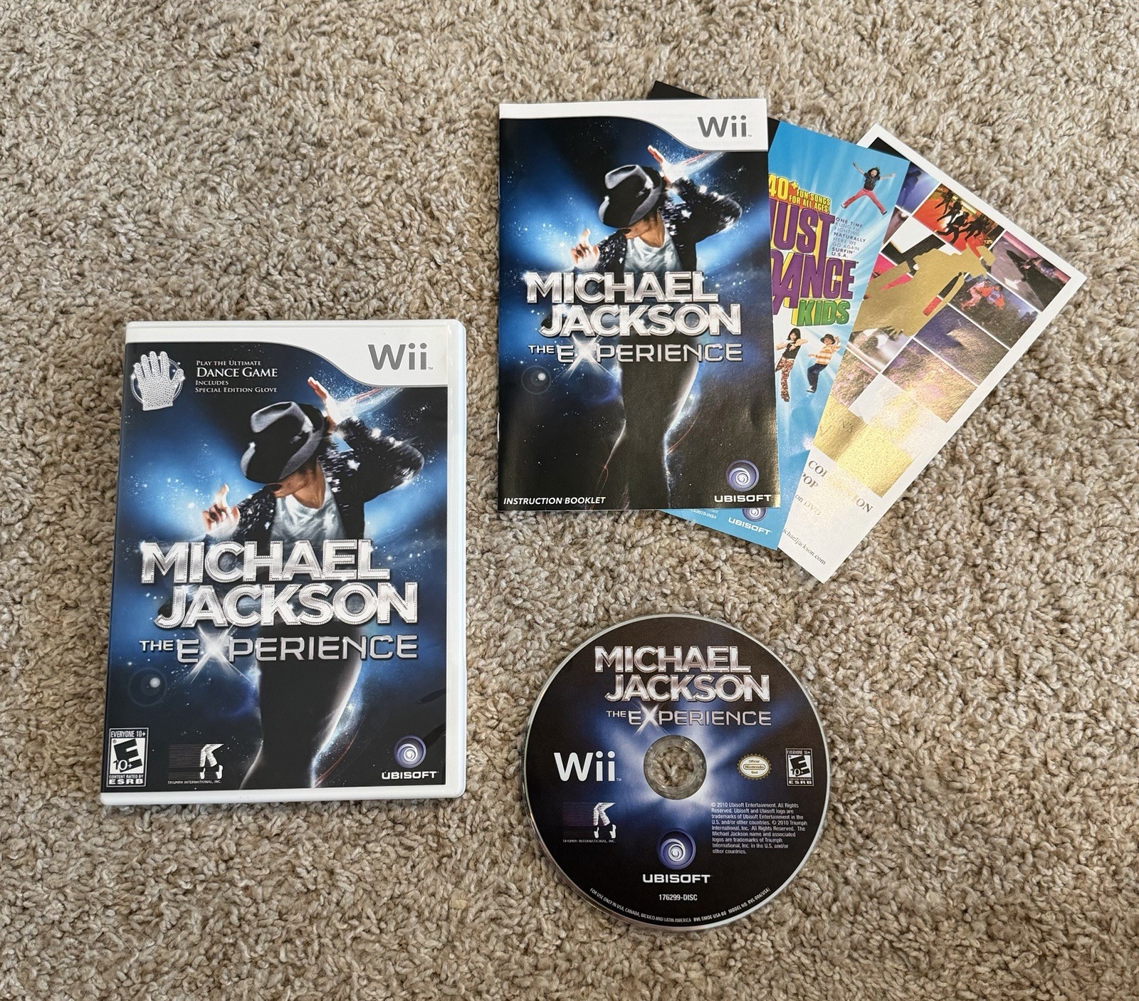 Authentic & Tested Michael Jackson: The Experience (Wii, 2010), Cib Complete Box