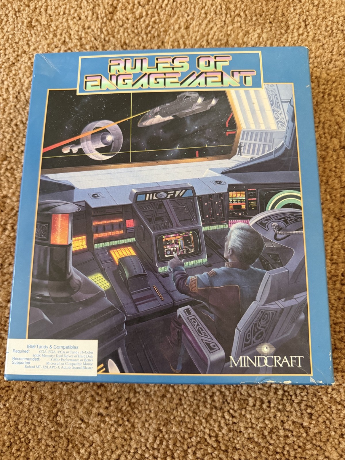 Rules of Engagement IBM/Tandy Big Box Complete 5.25 DOS Mindcraft Vintage PC Gam