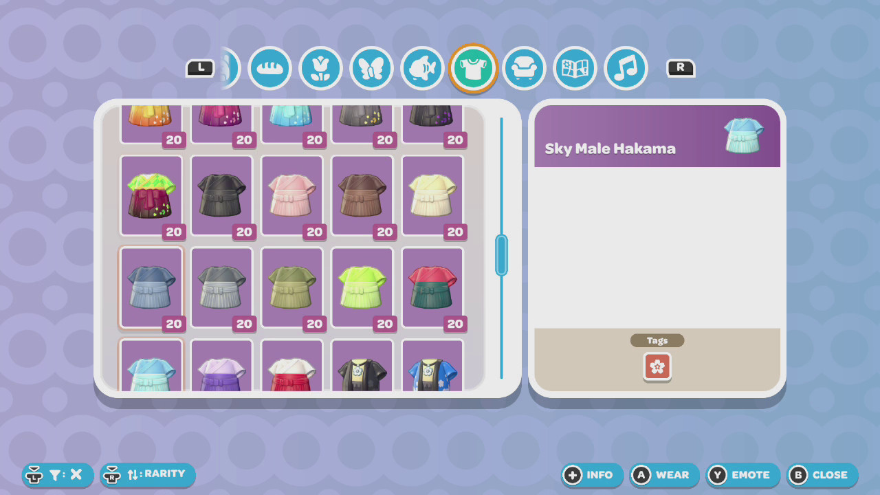 Hello Kitty Island Adventure Clothes 👗Any Item Nintendo Only