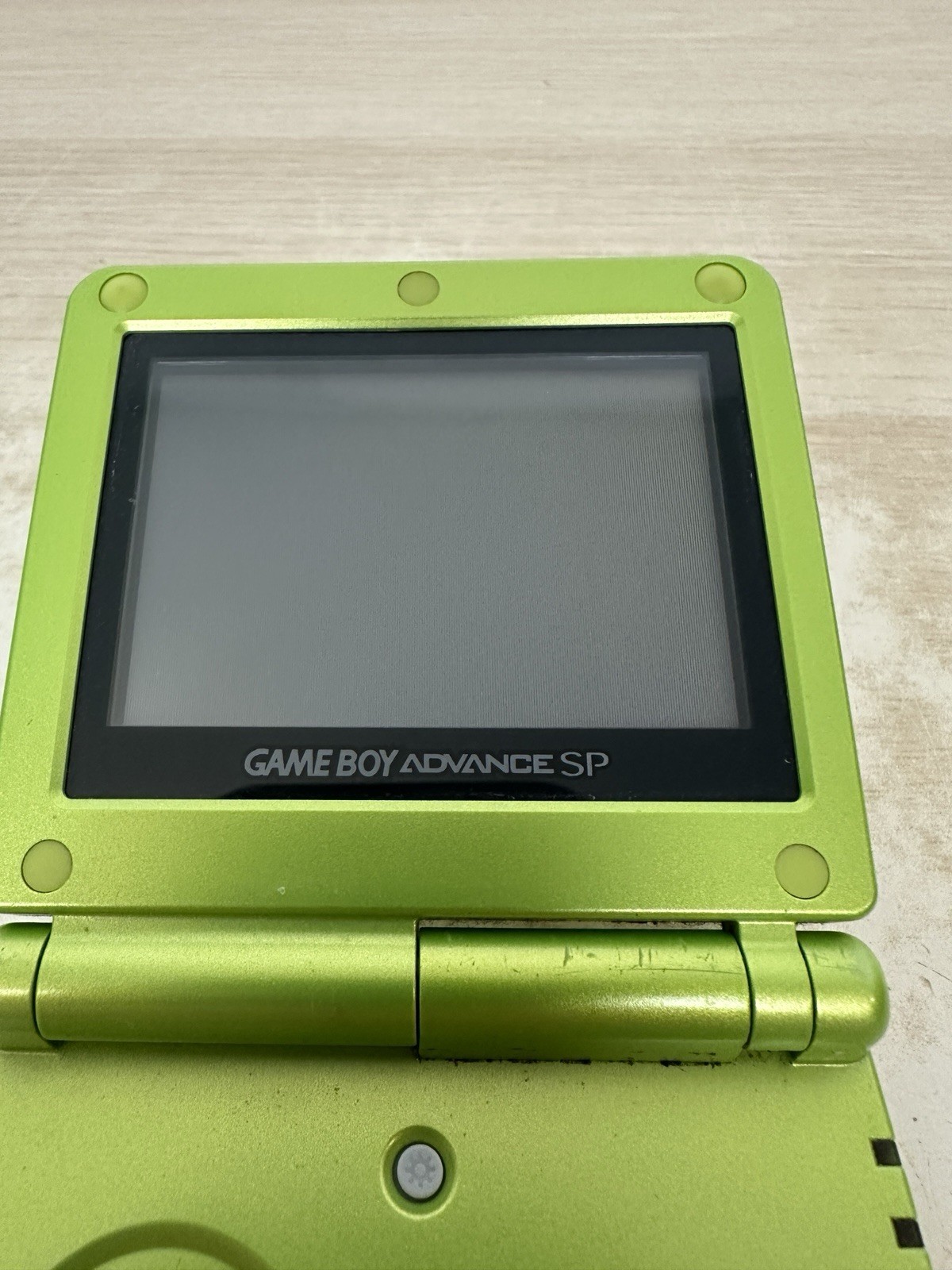 Nintendo Gameboy Advance SP Handheld System Console Lime Green (AGS-001) Tested