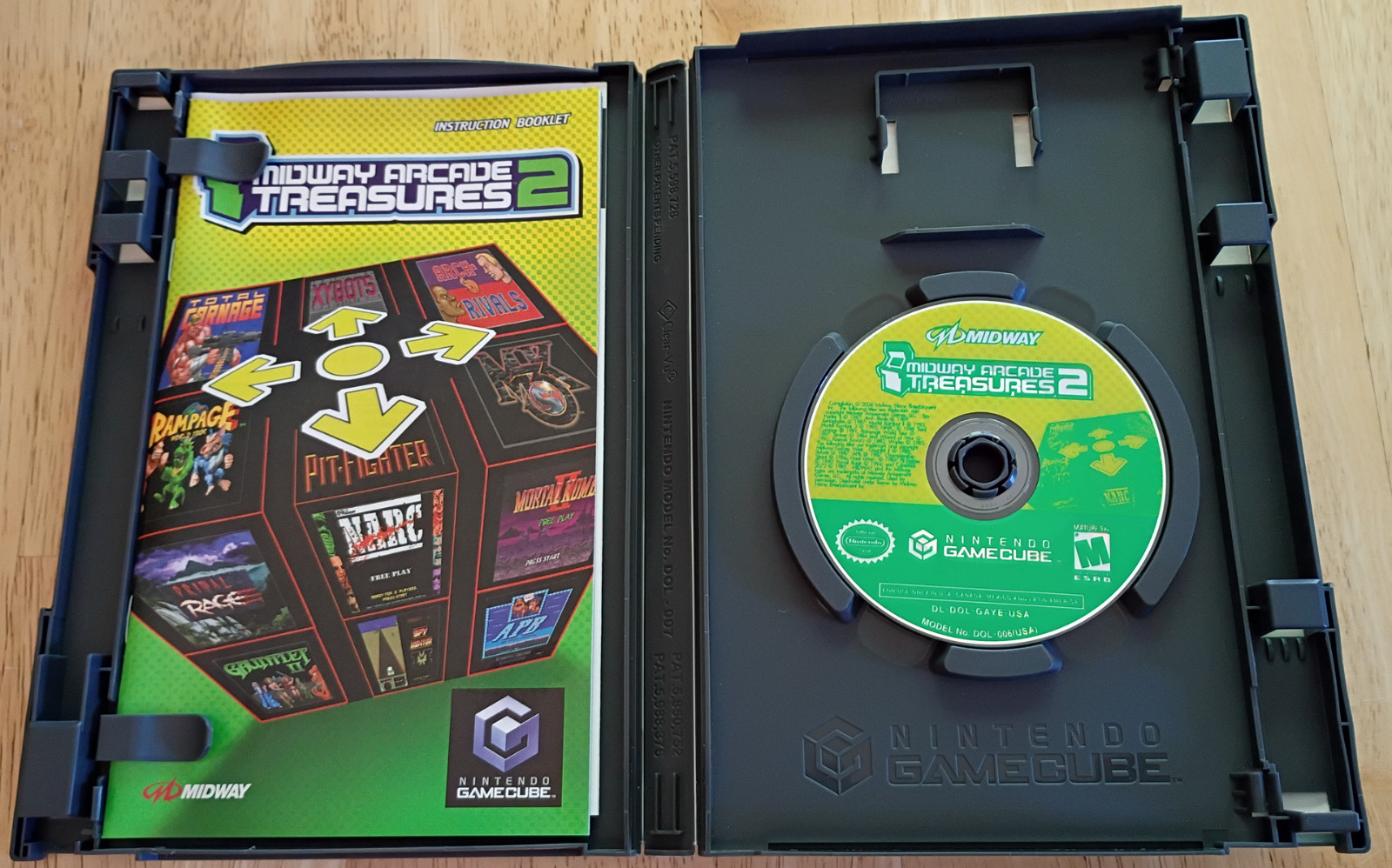 Nintendo Gamecube Midway Arcade Treasures 2 2004 Complete Manual – Untested