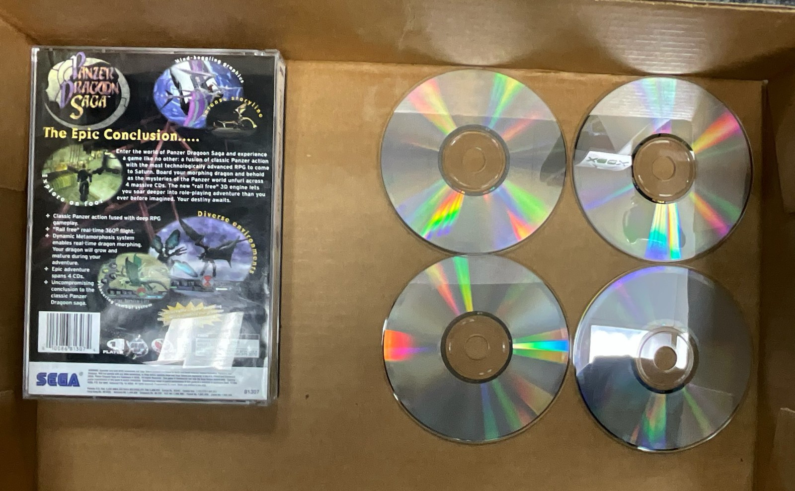 Panzer Dragoon Saga For Sega Saturn Complete In Box CIB Near Mint