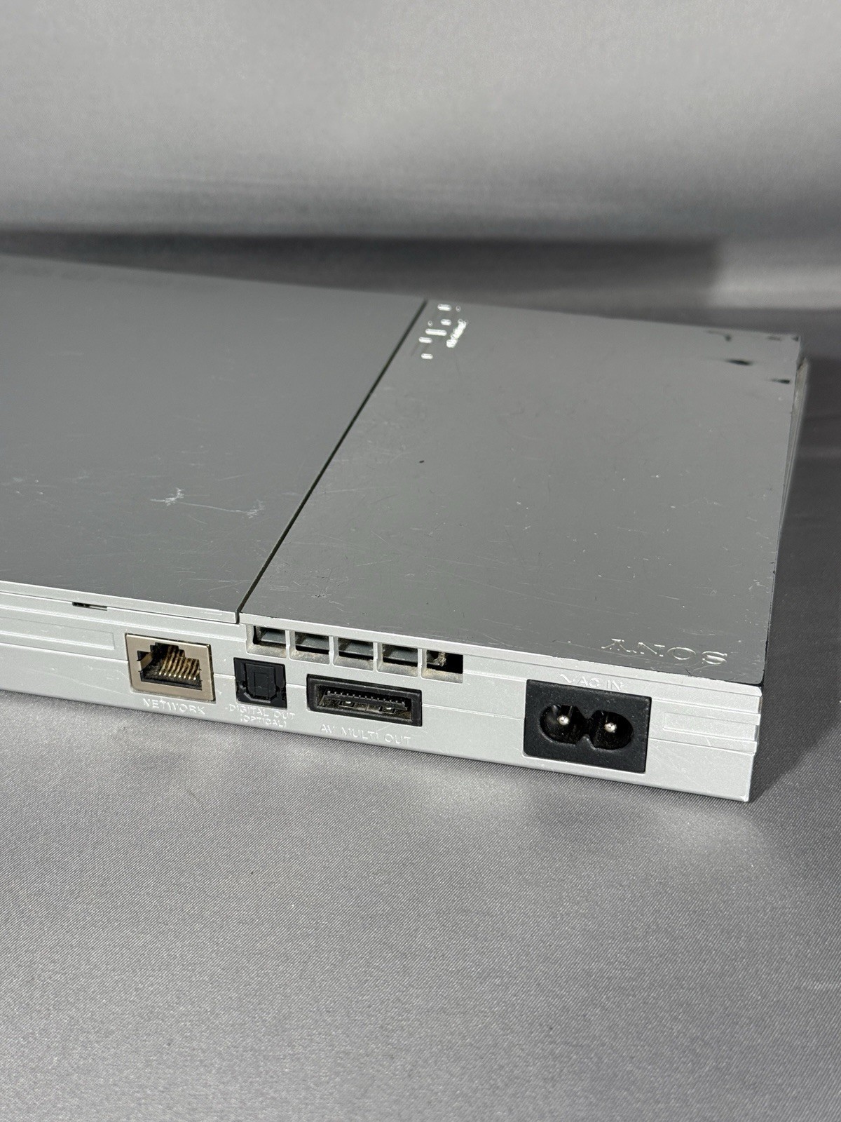 Sony PlayStation 2 PS2 Slim Silver SCPH-90001 Silver Tested Works READ