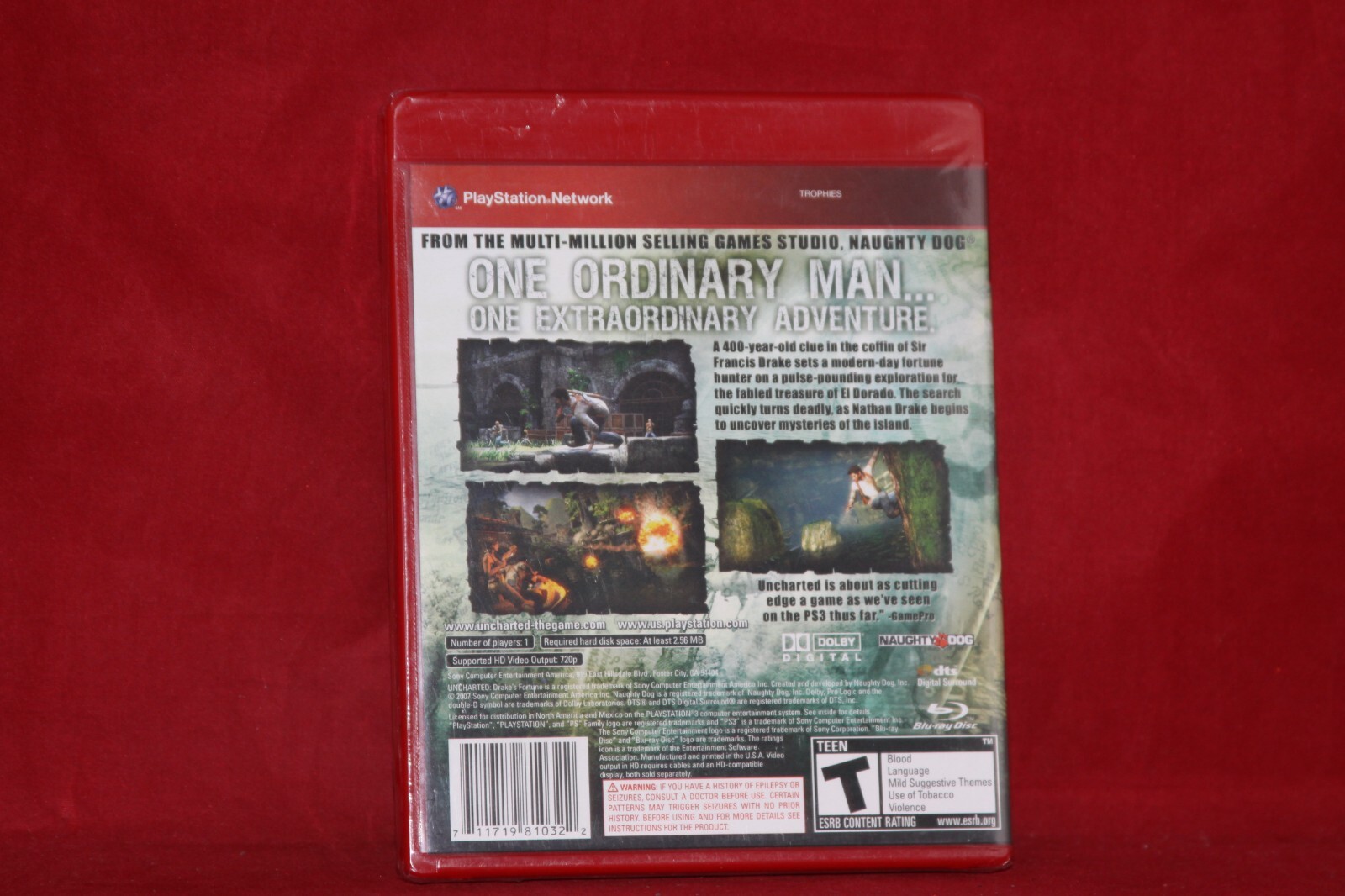 Uncharted: Drake’s Fortune (Sony PlayStation 3, PS3, 2007) Factory Sealed